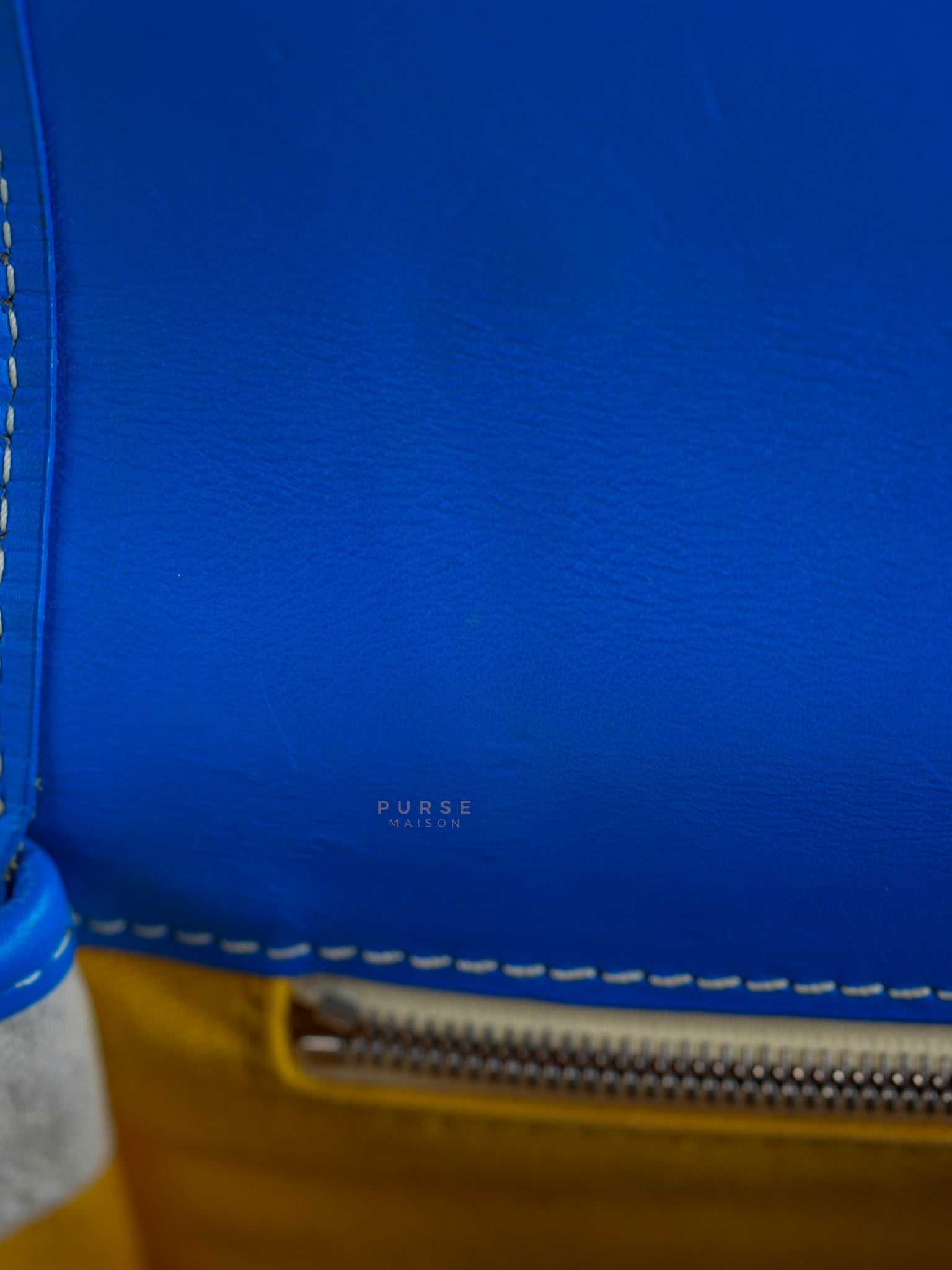 Belvedere PM in Blue Goyardine Canvas | Purse Maison Luxury Bags Shop