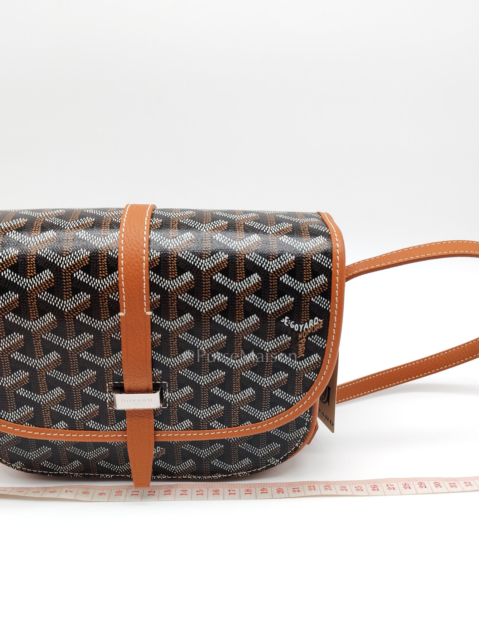 Belvedere PM Tan in Goyardine Canvas Cross Body Bag | Purse Maison Luxury Bags Shop