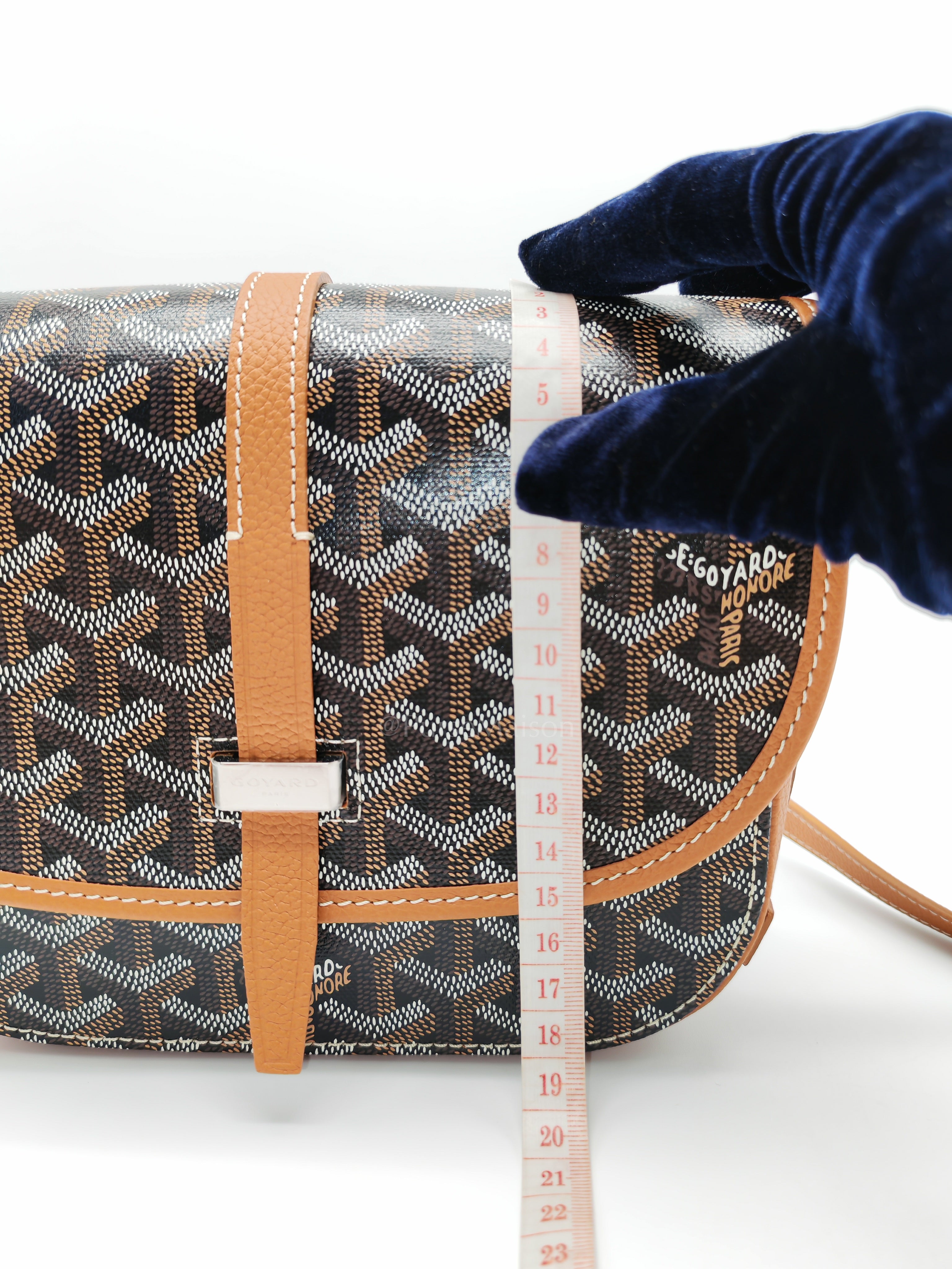 Belvedere PM Tan in Goyardine Canvas Cross Body Bag | Purse Maison Luxury Bags Shop