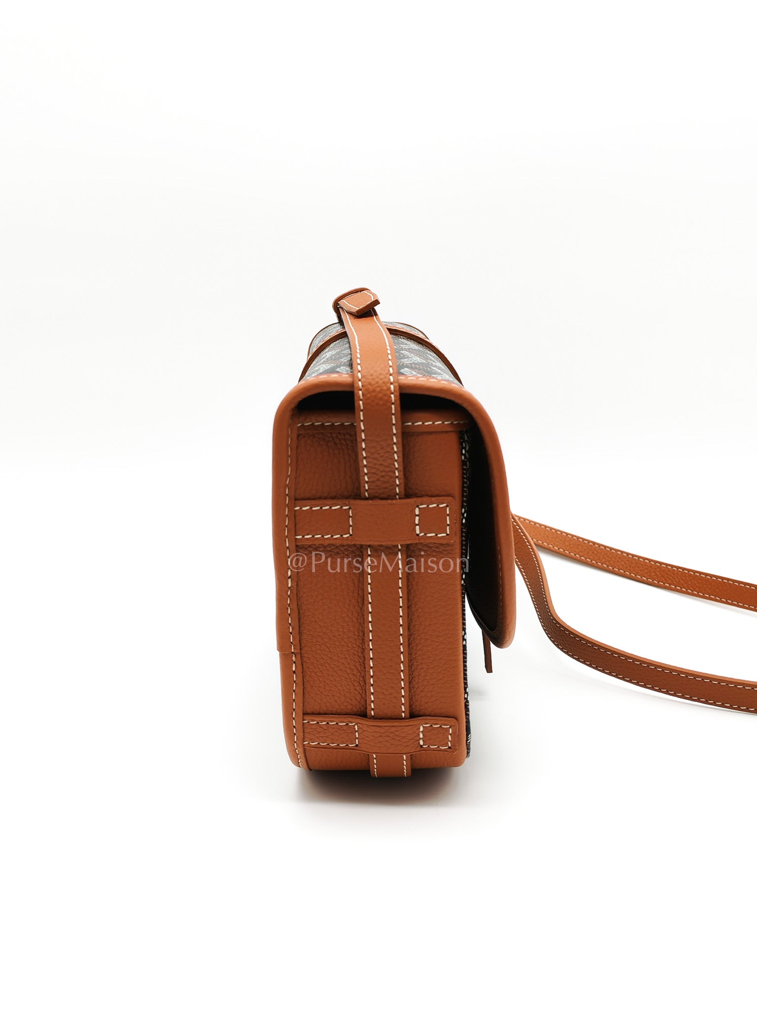 Belvedere PM Tan in Goyardine Canvas Cross Body Bag | Purse Maison Luxury Bags Shop