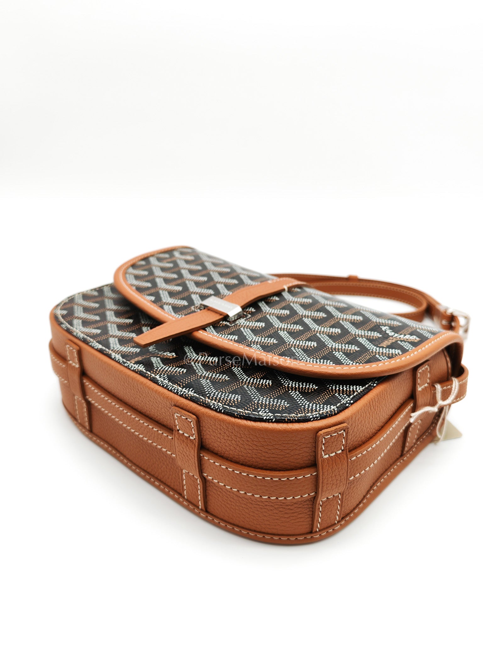 Belvedere PM Tan in Goyardine Canvas Cross Body Bag | Purse Maison Luxury Bags Shop