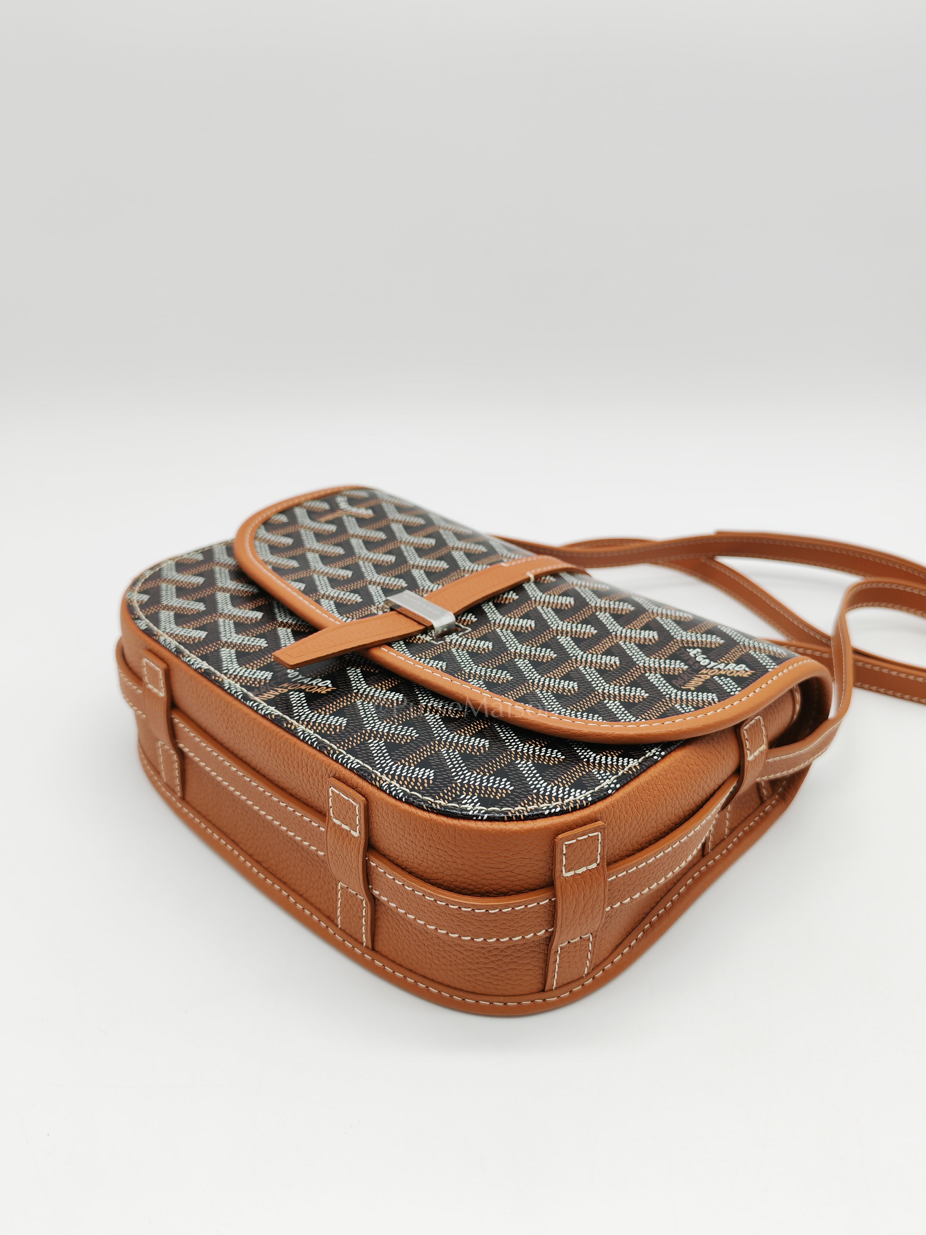 Belvedere PM Tan in Goyardine Canvas Cross Body Bag | Purse Maison Luxury Bags Shop