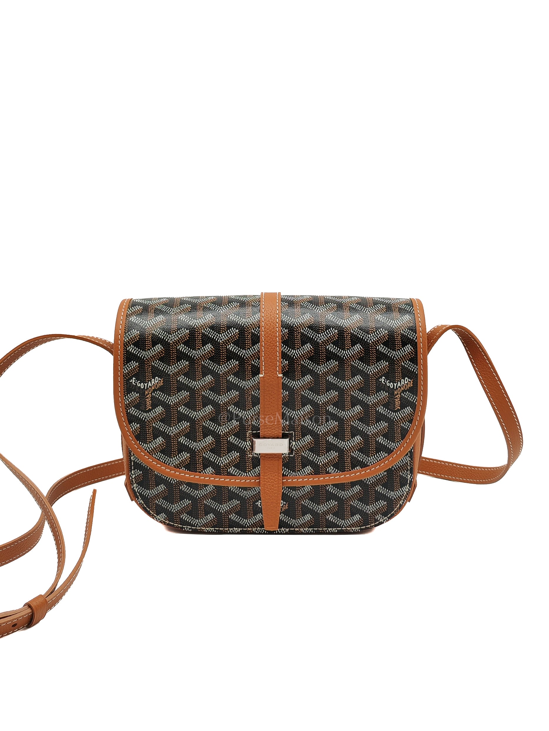 Belvedere PM Tan in Goyardine Canvas Cross Body Bag | Purse Maison Luxury Bags Shop