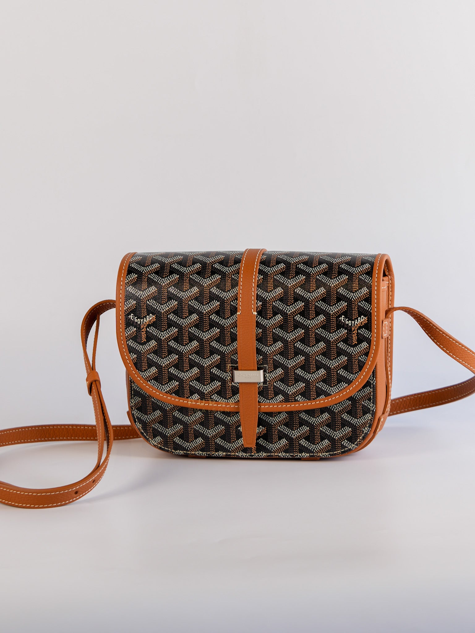 Belvedere Tan PM in Goyardine Canvas | Purse Maison Luxury Bags Shop