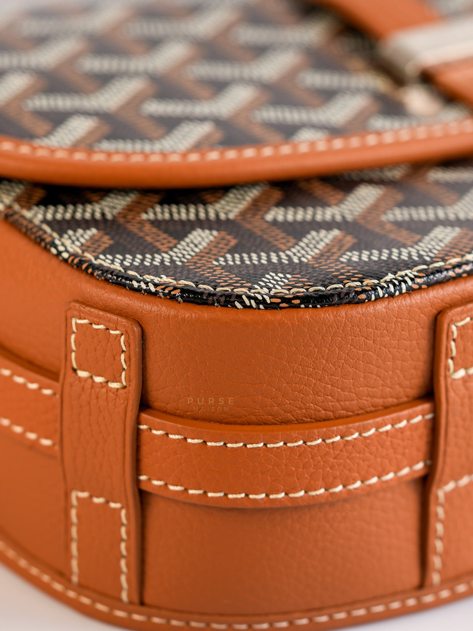 Belvedere Tan PM in Goyardine Canvas | Purse Maison Luxury Bags Shop
