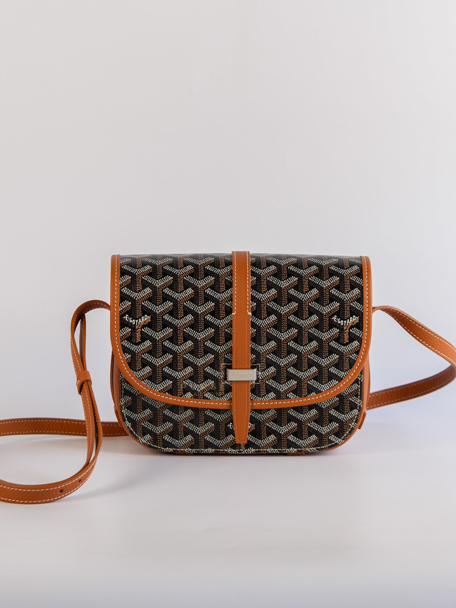 Belvedere Tan PM in Goyardine Canvas | Purse Maison Luxury Bags Shop
