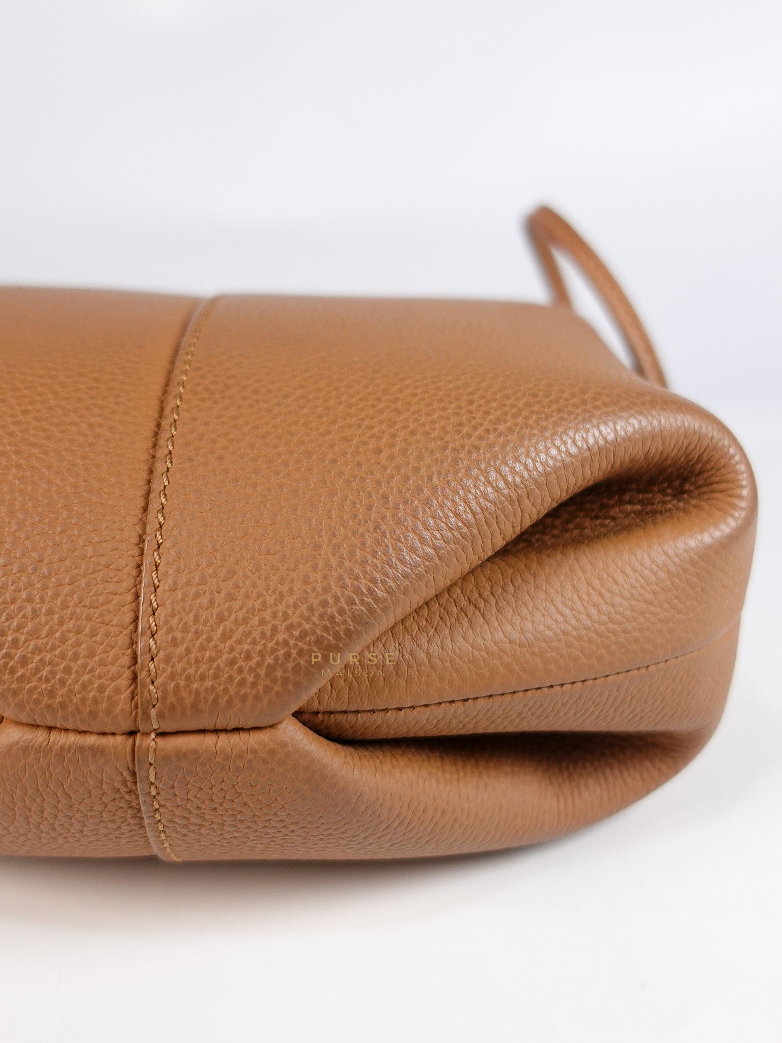Beri in Camel Graine Textured Leather Bag | Purse Maison Luxury Bags Shop