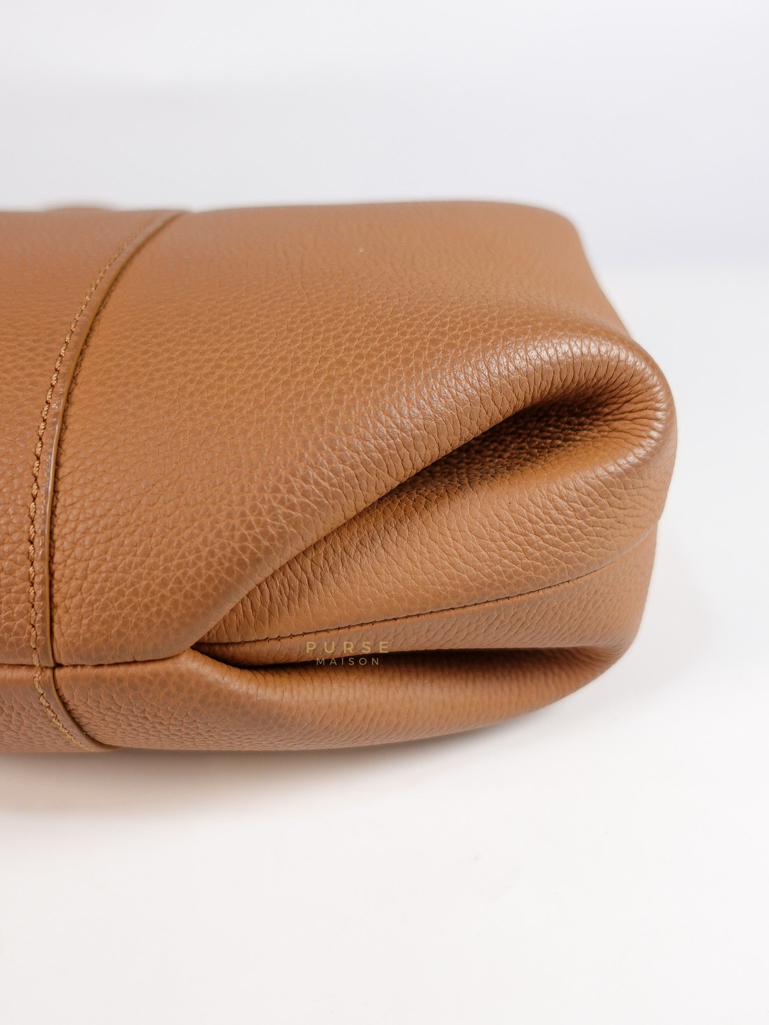 Beri in Camel Graine Textured Leather Bag | Purse Maison Luxury Bags Shop