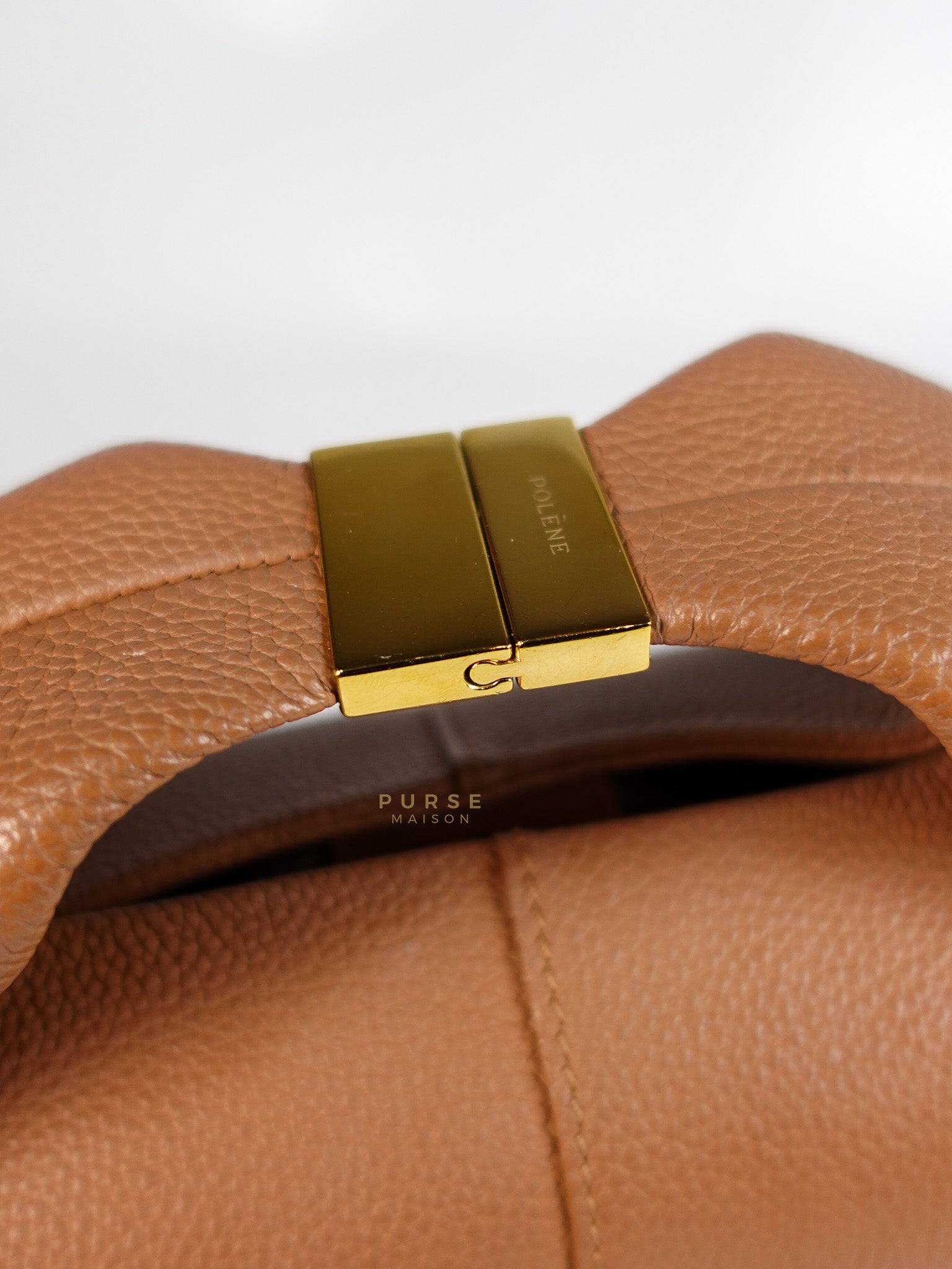 Beri in Camel Graine Textured Leather Bag | Purse Maison Luxury Bags Shop