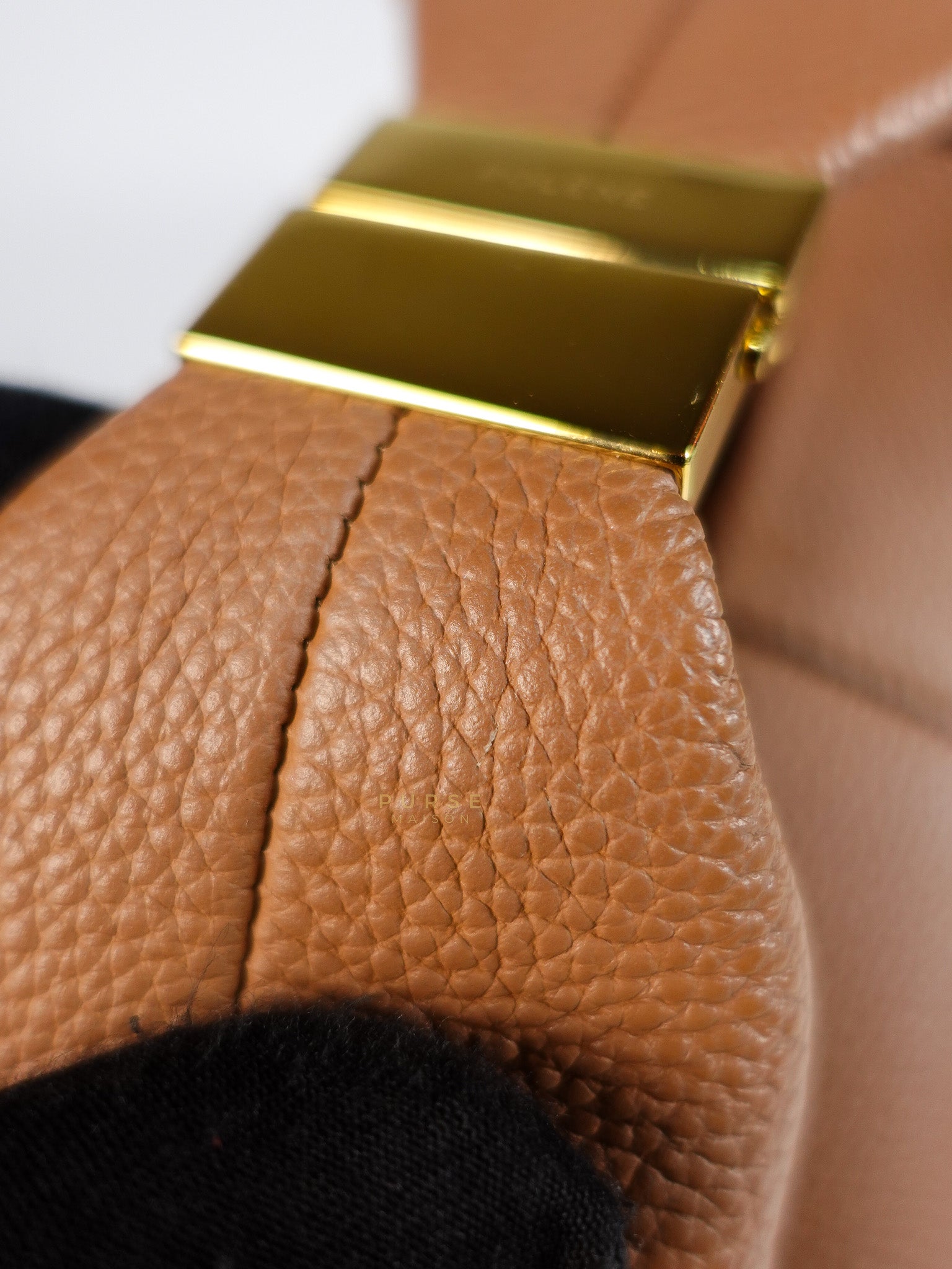 Beri in Camel Graine Textured Leather Bag | Purse Maison Luxury Bags Shop
