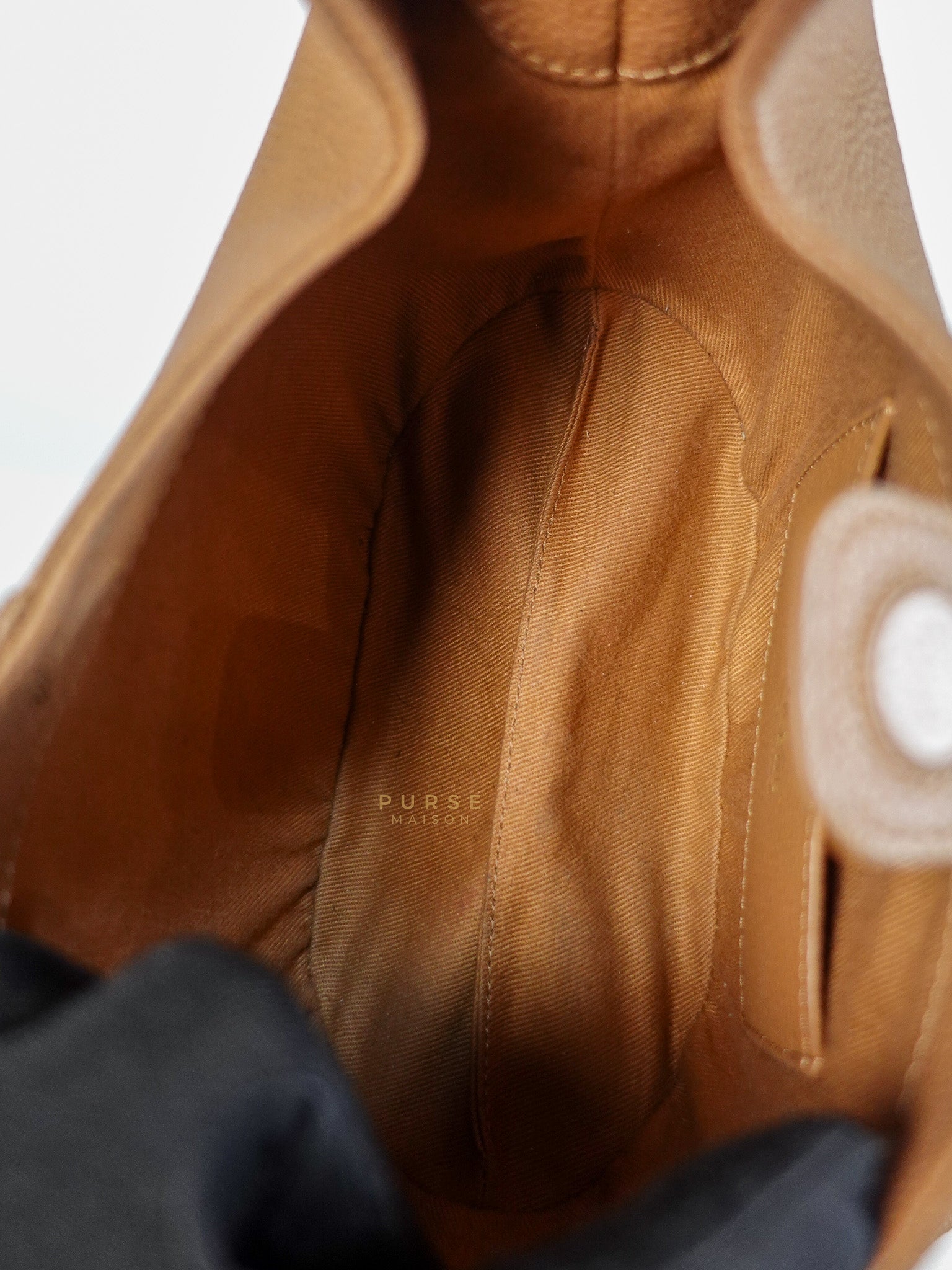 Beri in Camel Graine Textured Leather Bag | Purse Maison Luxury Bags Shop