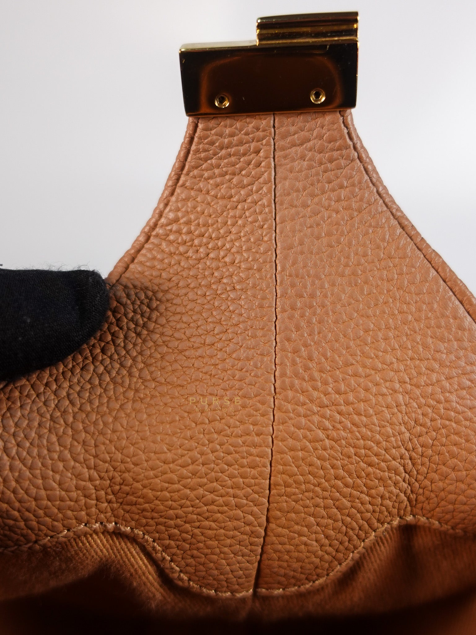 Beri in Camel Graine Textured Leather Bag | Purse Maison Luxury Bags Shop