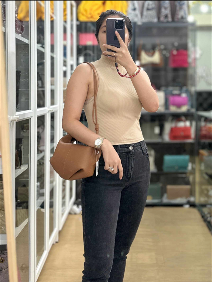 Beri in Camel Graine Textured Leather Bag | Purse Maison Luxury Bags Shop