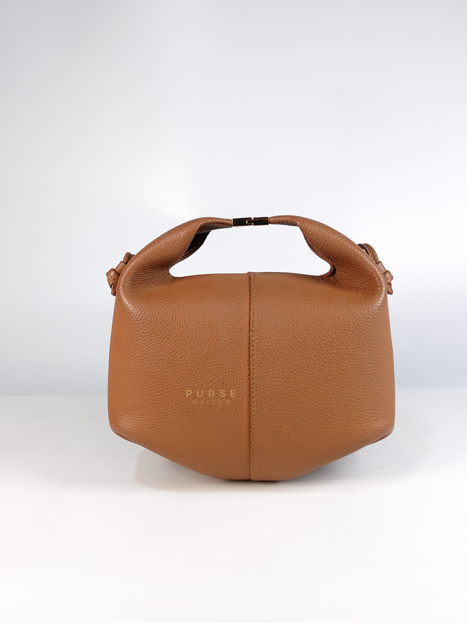 Beri in Camel Graine Textured Leather Bag | Purse Maison Luxury Bags Shop