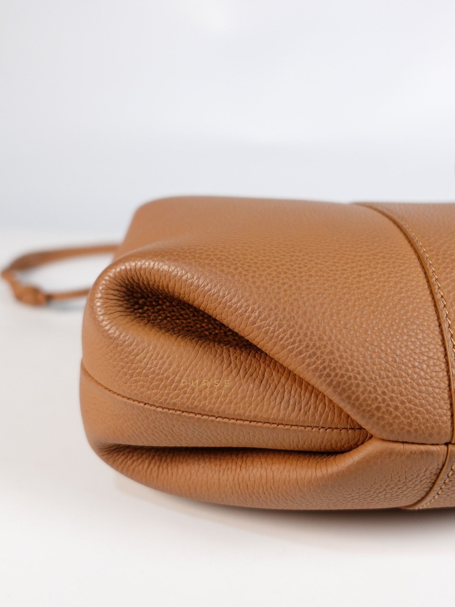 Beri in Camel Graine Textured Leather Bag | Purse Maison Luxury Bags Shop