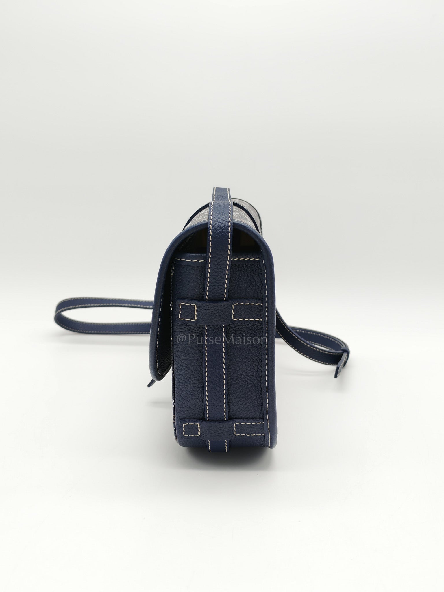 Belvedere PM in Navy Blue/Bleu Marine Goyardine Canvas