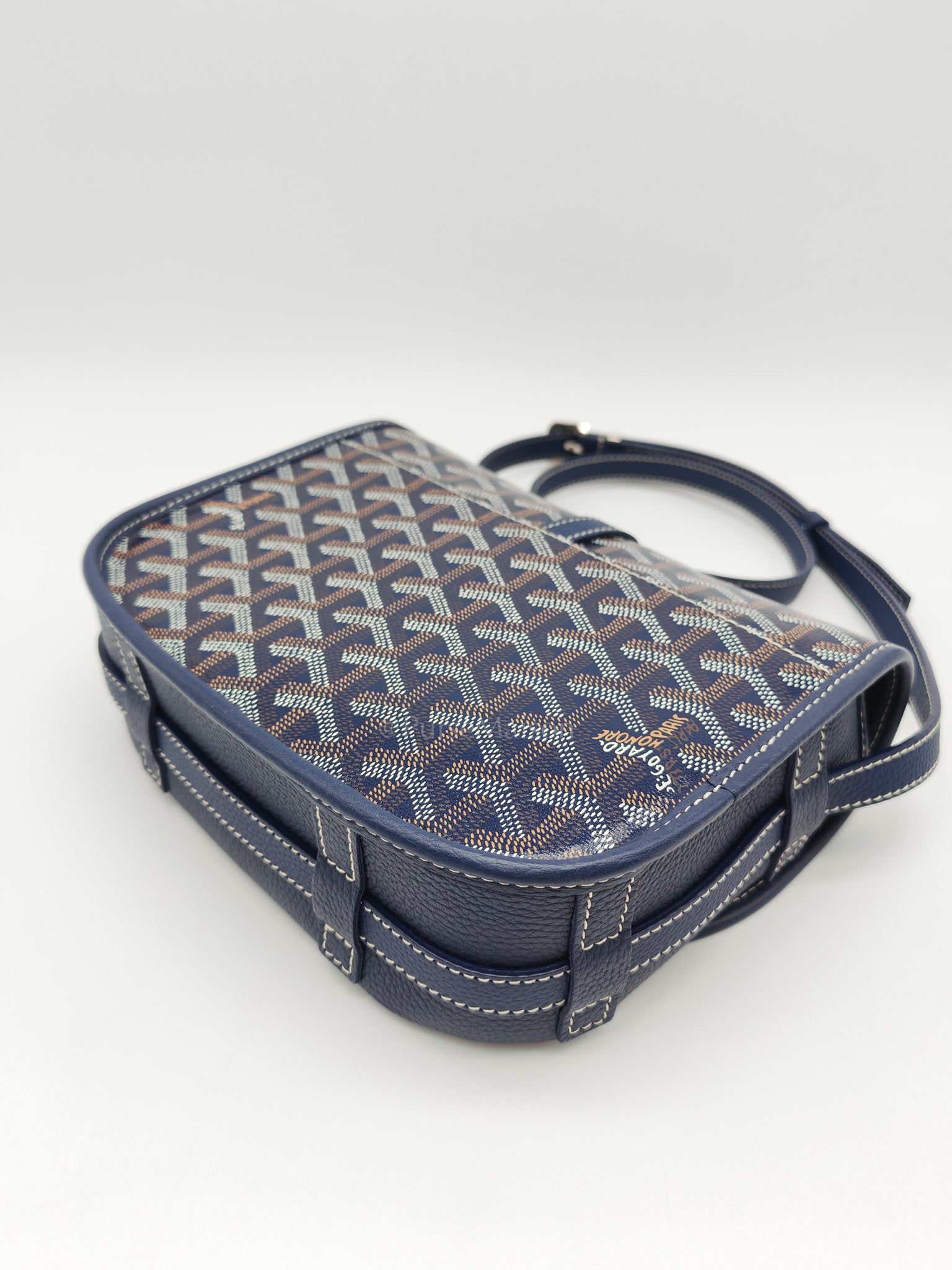 Belvedere PM in Navy Blue/Bleu Marine Goyardine Canvas