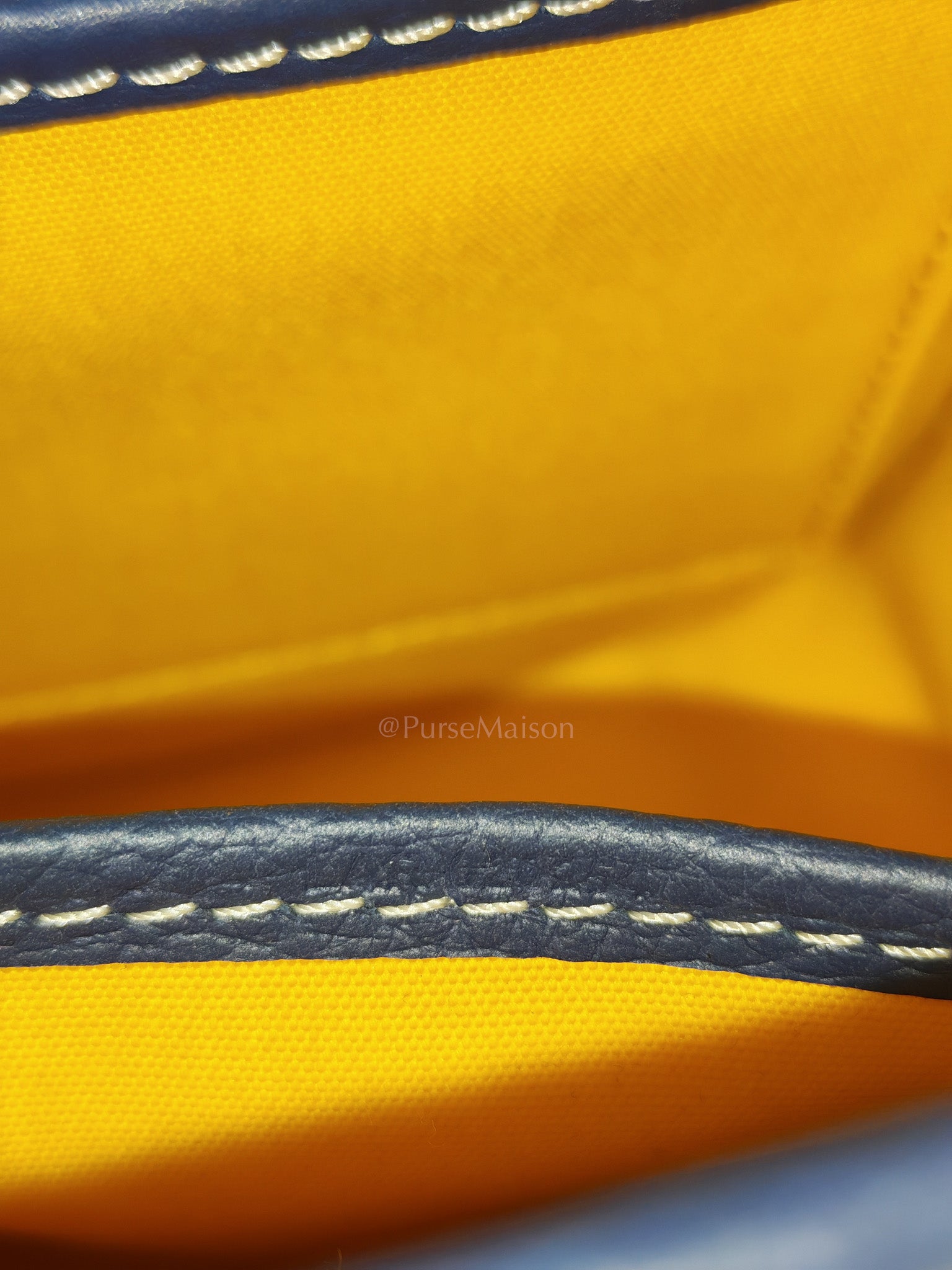 Belvedere PM in Navy Blue/Bleu Marine Goyardine Canvas
