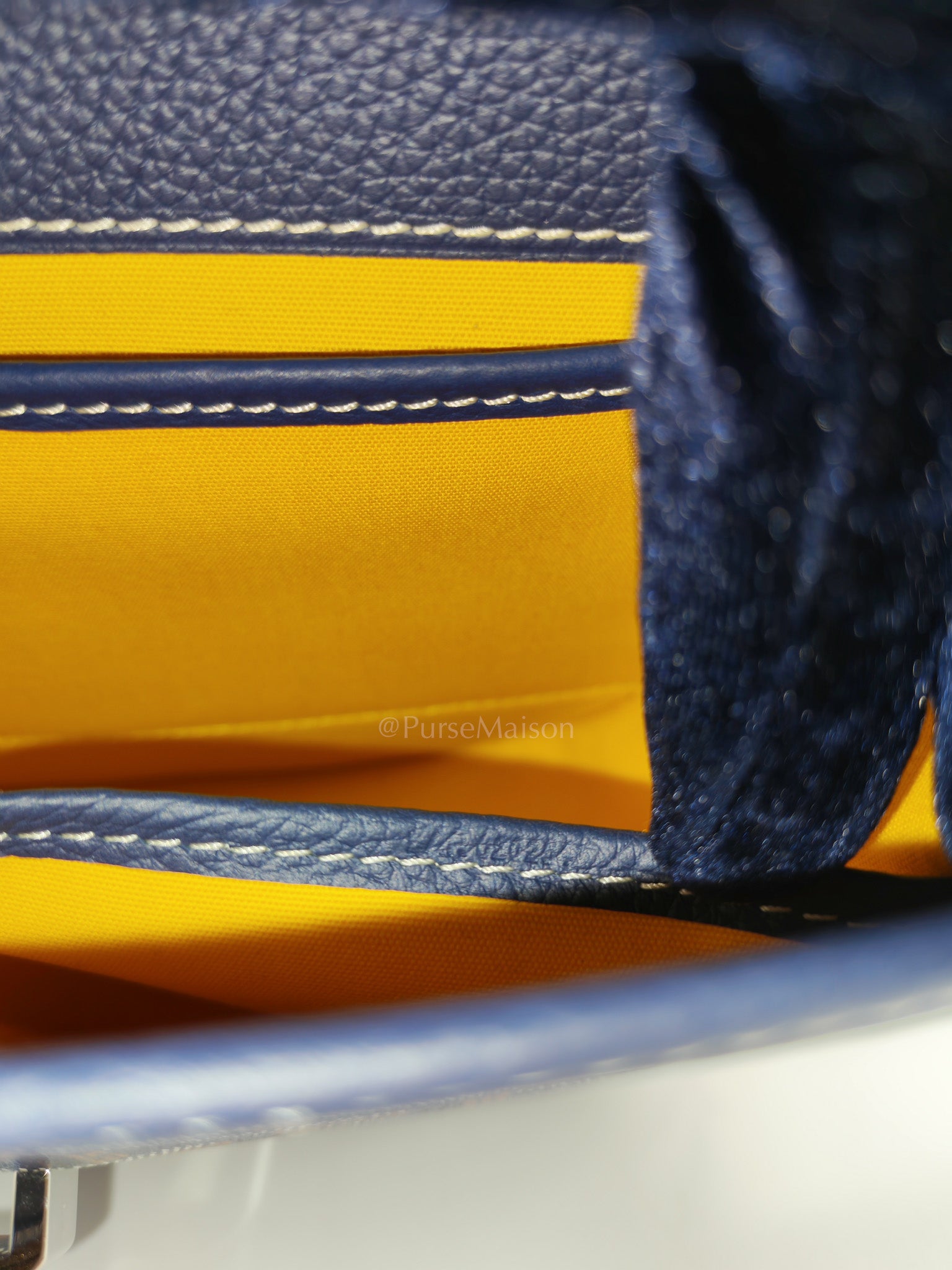 Belvedere PM in Navy Blue/Bleu Marine Goyardine Canvas