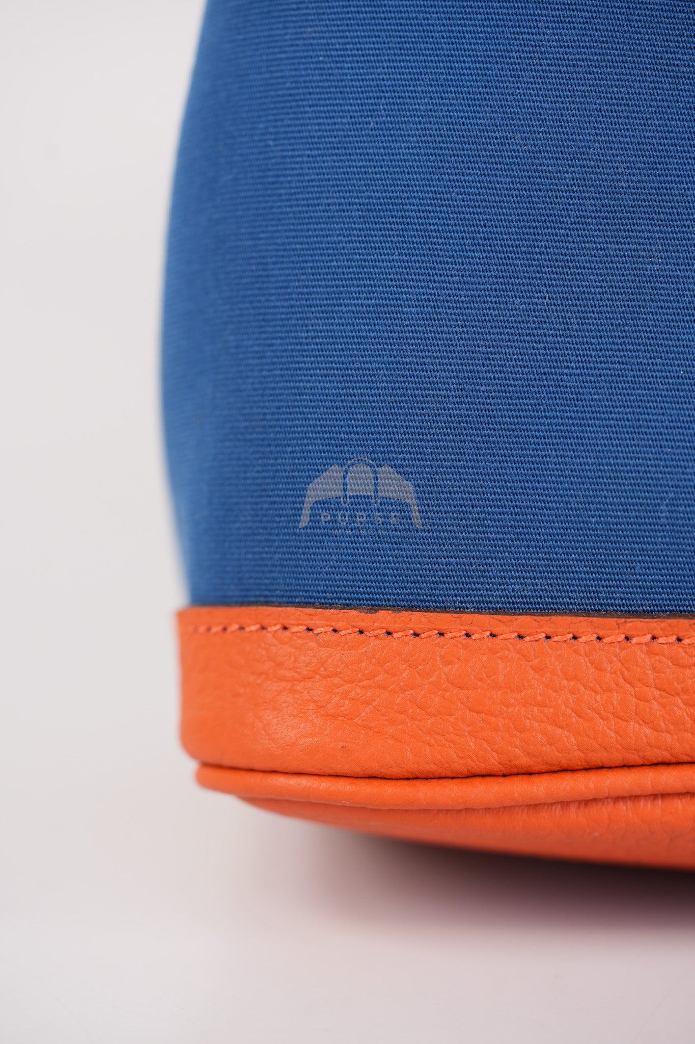 Bicolor Garden Party Tote Bag (GPT) 30 in Orange & Blue Canvas Palladium Hardware Stamp X(2016) | Purse Maison Luxury Bags Shop