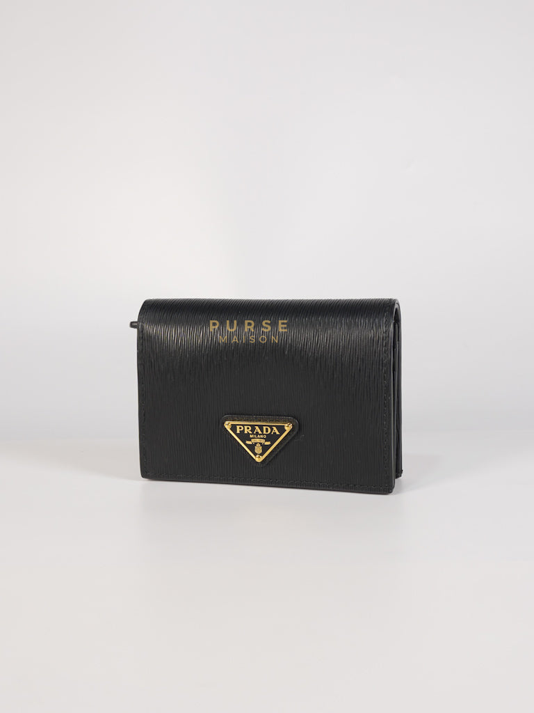 Bifold Black Saffiano Leather Wallet | Purse Maison Luxury Bags Shop