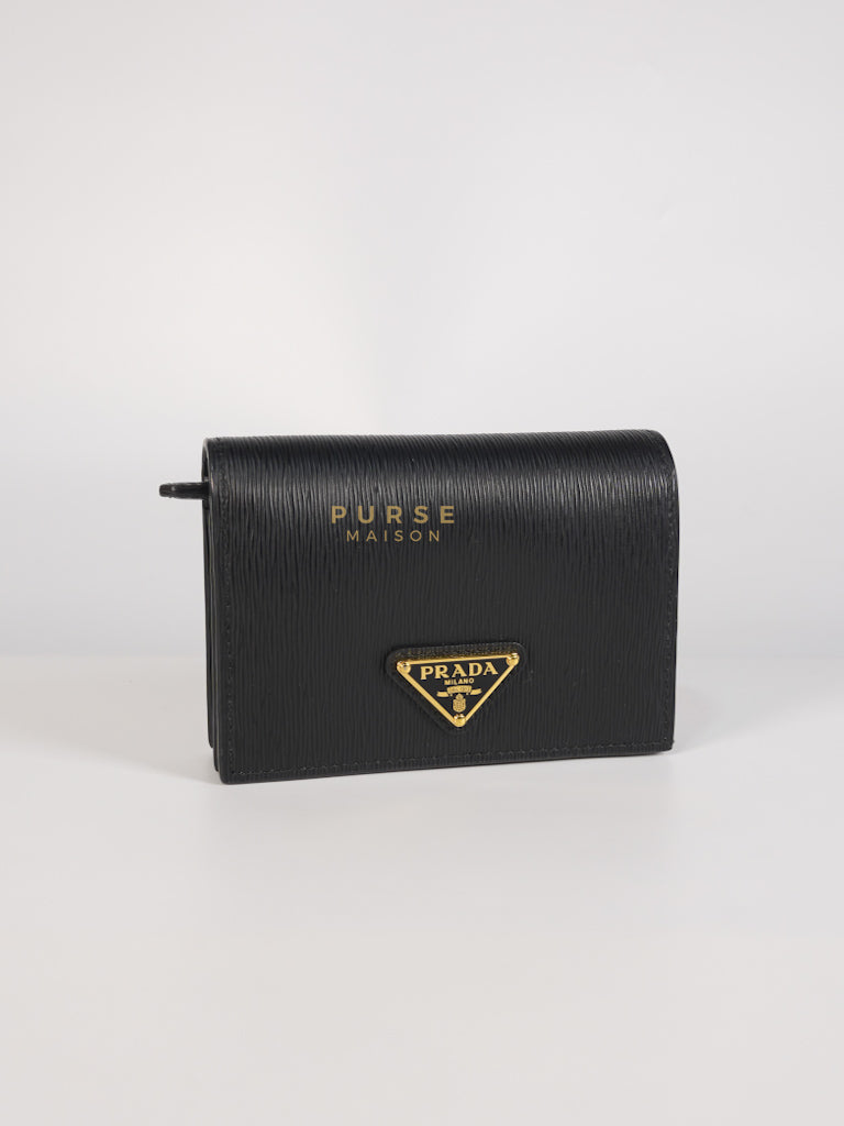 Bifold Black Saffiano Leather Wallet | Purse Maison Luxury Bags Shop