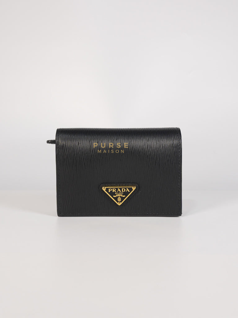 Bifold Black Saffiano Leather Wallet | Purse Maison Luxury Bags Shop