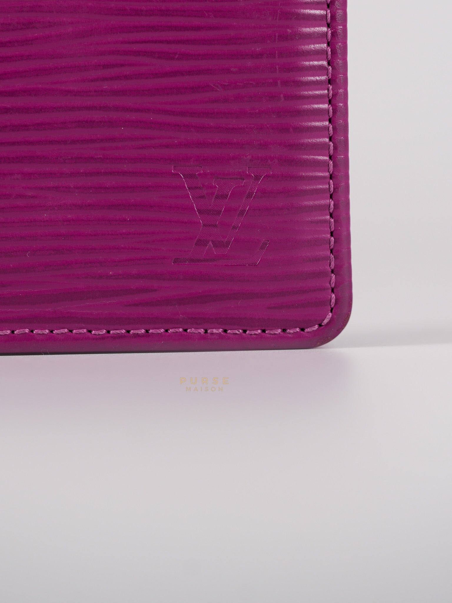 Bifold Card Holder in Purple Epi Leather Canvas (Date Code: SP1018) | Purse Maison Luxury Bags Shop