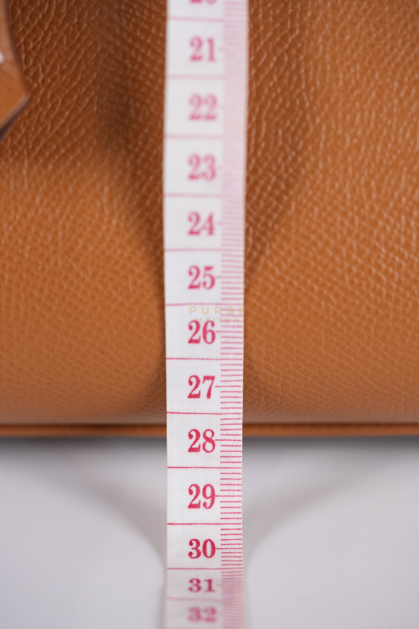 Bikrin 25 Sellier in Gold Epsom Leather and Palladium Hardware Stamp U (2022) | Purse Maison Luxury Bags Shop