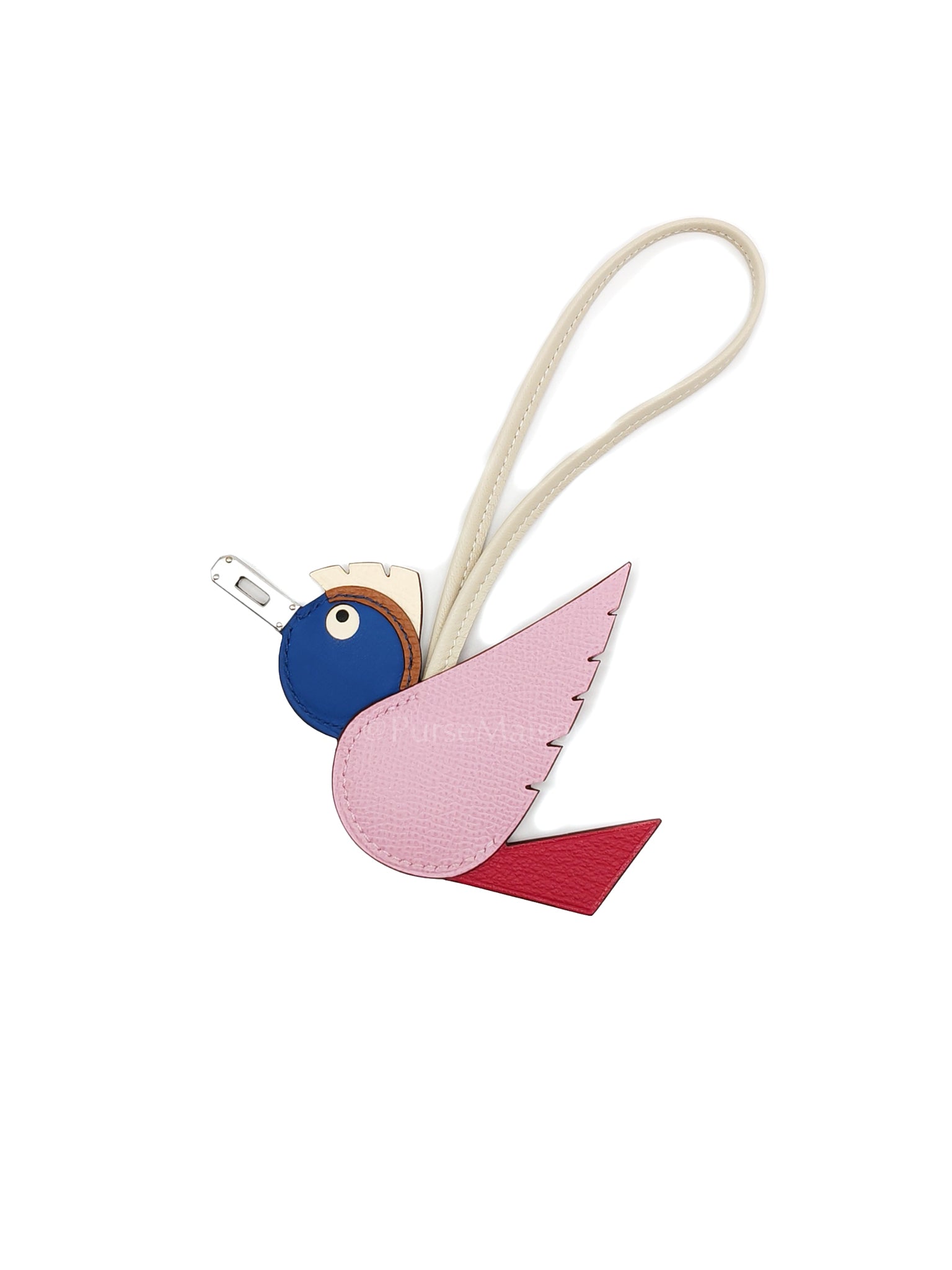 Birdy Charm Mauve Sylvestre/Framboise/Bleu/Gold/Nata Epsom and Swift Leather Palladium Hardware Stamp B (2023) | Purse Maison Luxury Bags Shop