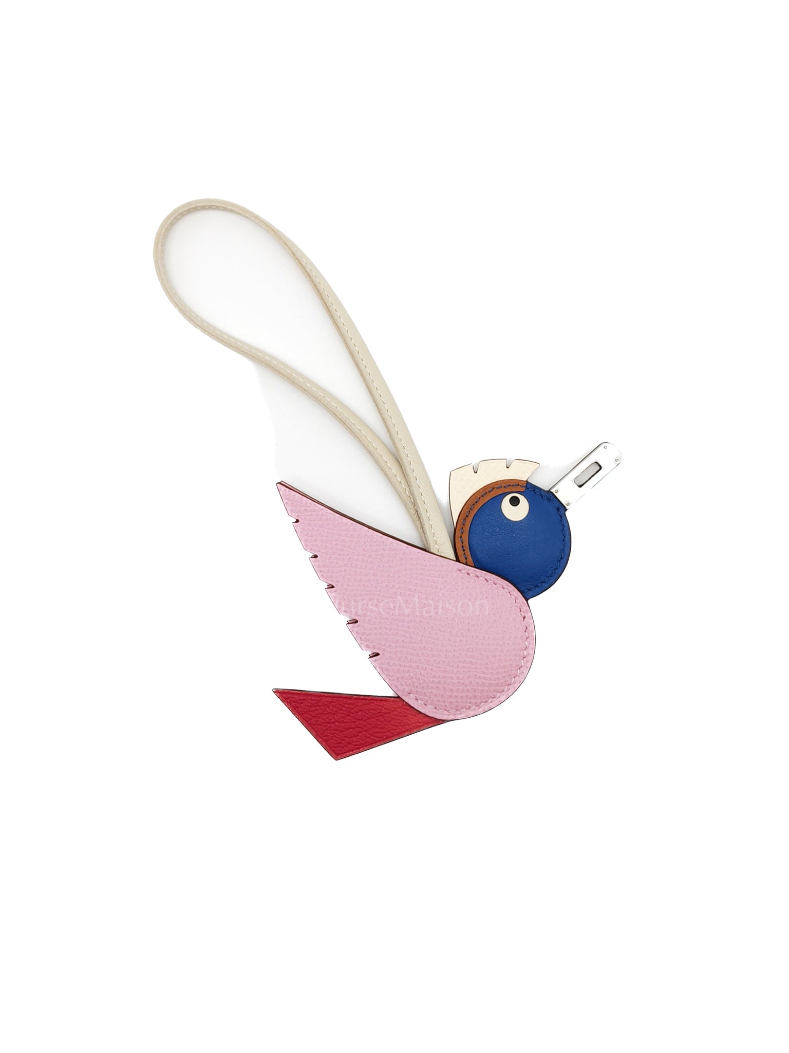 Birdy Charm Mauve Sylvestre/Framboise/Bleu/Gold/Nata Epsom and Swift Leather Palladium Hardware Stamp B (2023) | Purse Maison Luxury Bags Shop