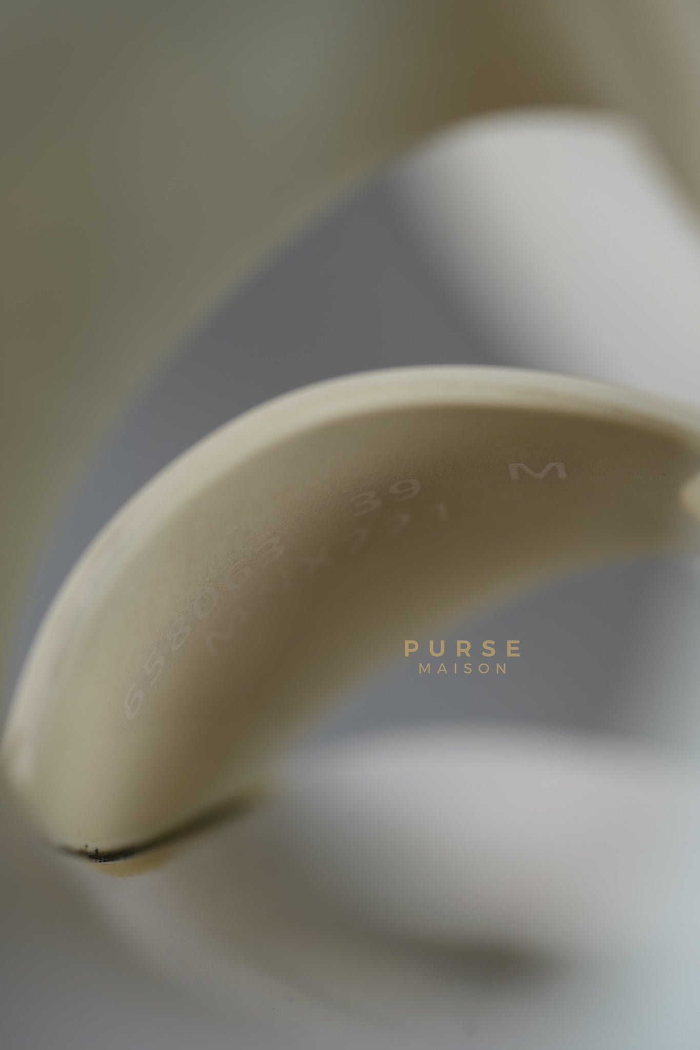 Birke Rubber Slide in New Ivory and Silver (Size 39 EU) | Purse Maison Luxury Bags Shop