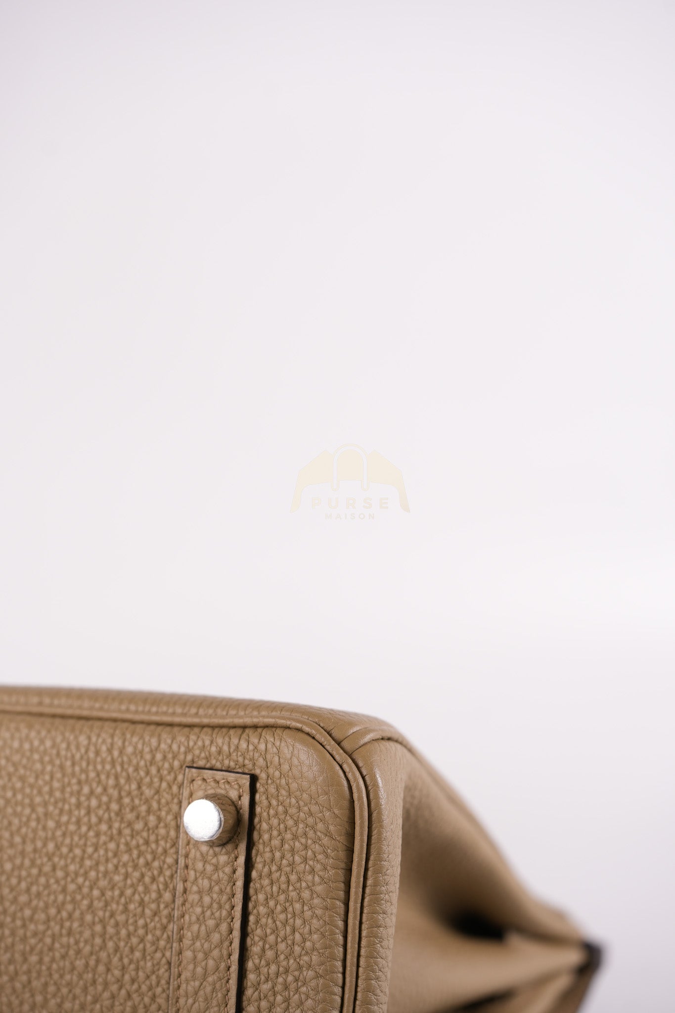 Birkin 25 Beige Marfa Togo Leather in Palladium Hardware Stamp W(2024) | Purse Maison Luxury Bags Shop