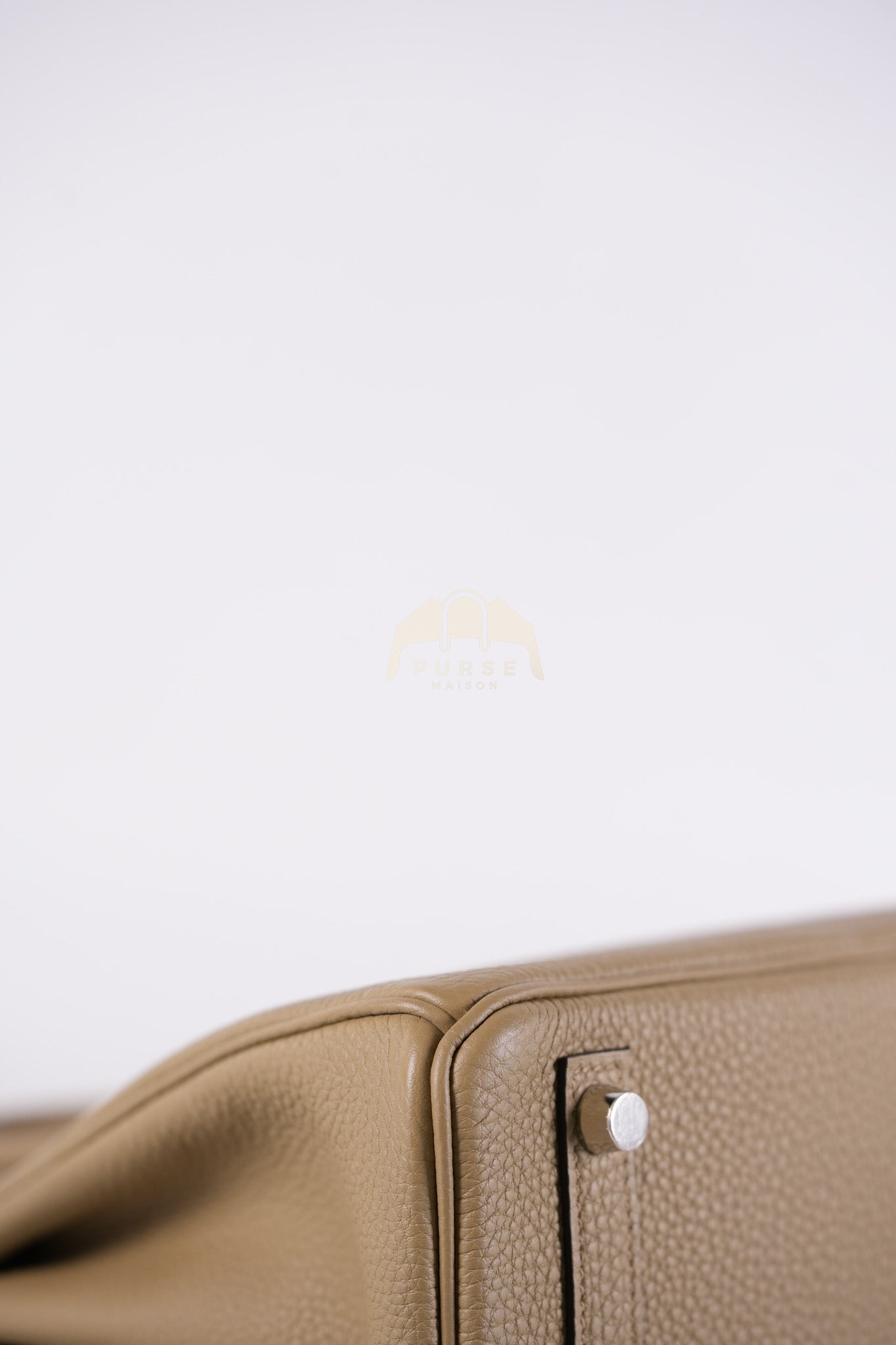 Birkin 25 Beige Marfa Togo Leather in Palladium Hardware Stamp W(2024) | Purse Maison Luxury Bags Shop