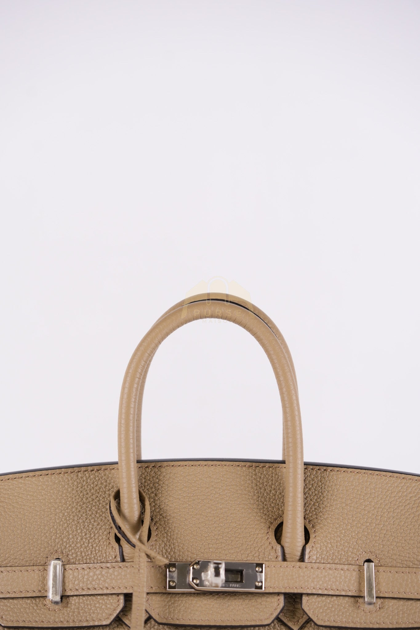 Birkin 25 Beige Marfa Togo Leather in Palladium Hardware Stamp W(2024) | Purse Maison Luxury Bags Shop