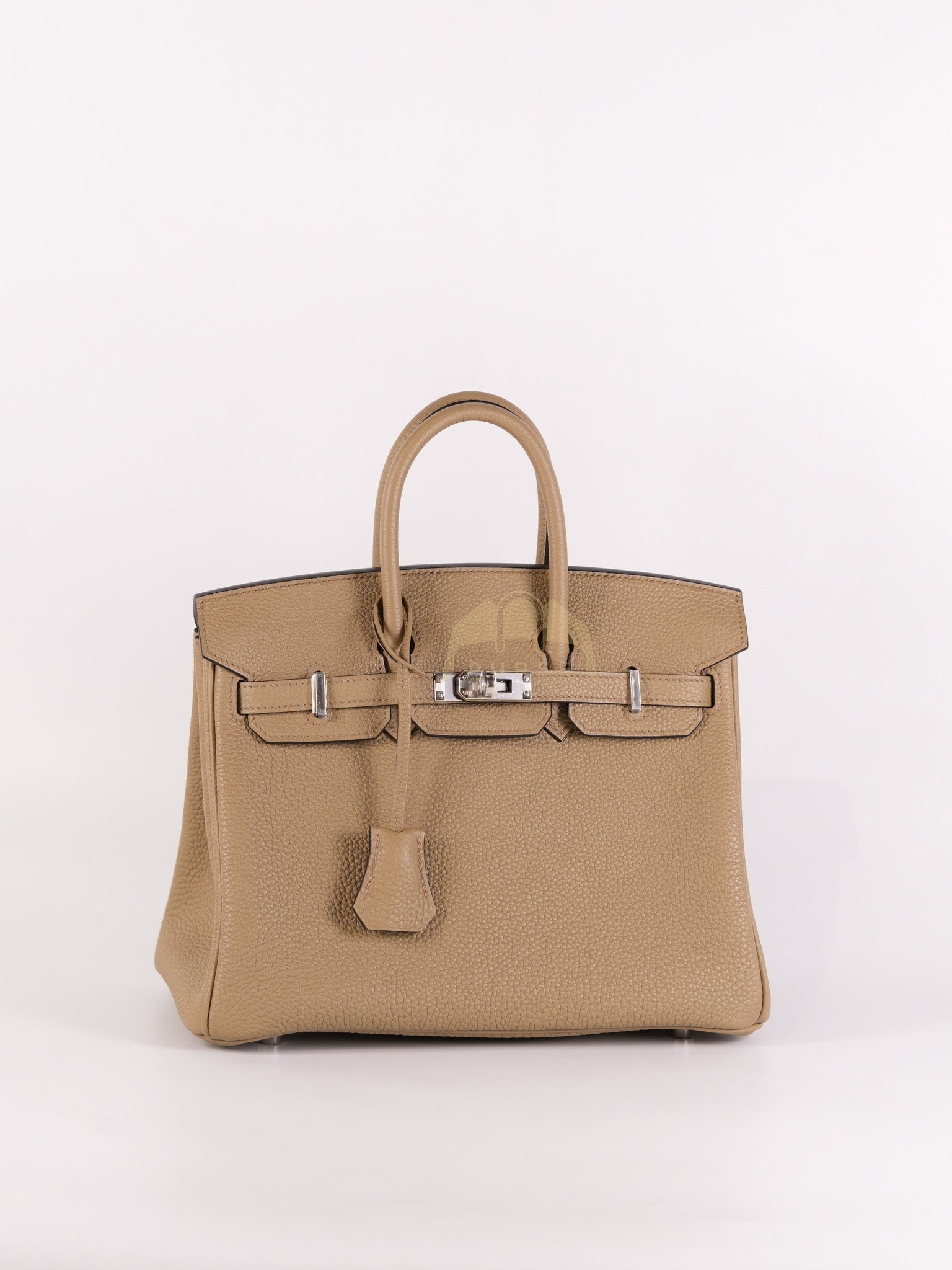 Birkin 25 Beige Marfa Togo Leather in Palladium Hardware Stamp W(2024) | Purse Maison Luxury Bags Shop