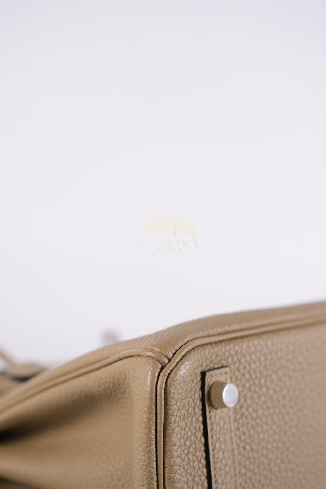 Birkin 25 Beige Marfa Togo Leather in Palladium Hardware Stamp W(2024) | Purse Maison Luxury Bags Shop