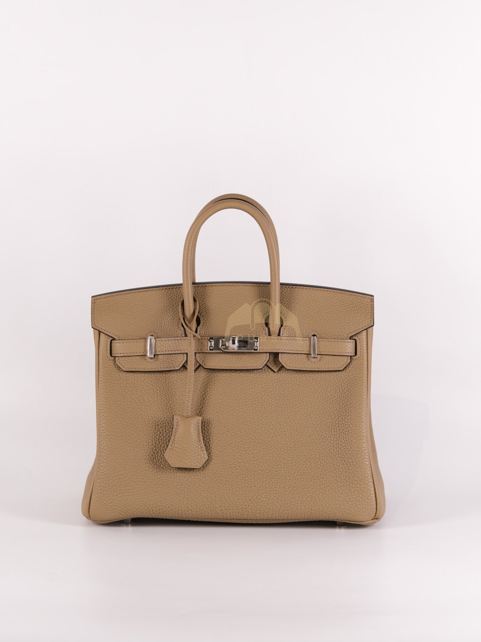 Birkin 25 Beige Marfa Togo Leather in Palladium Hardware Stamp W(2024) | Purse Maison Luxury Bags Shop