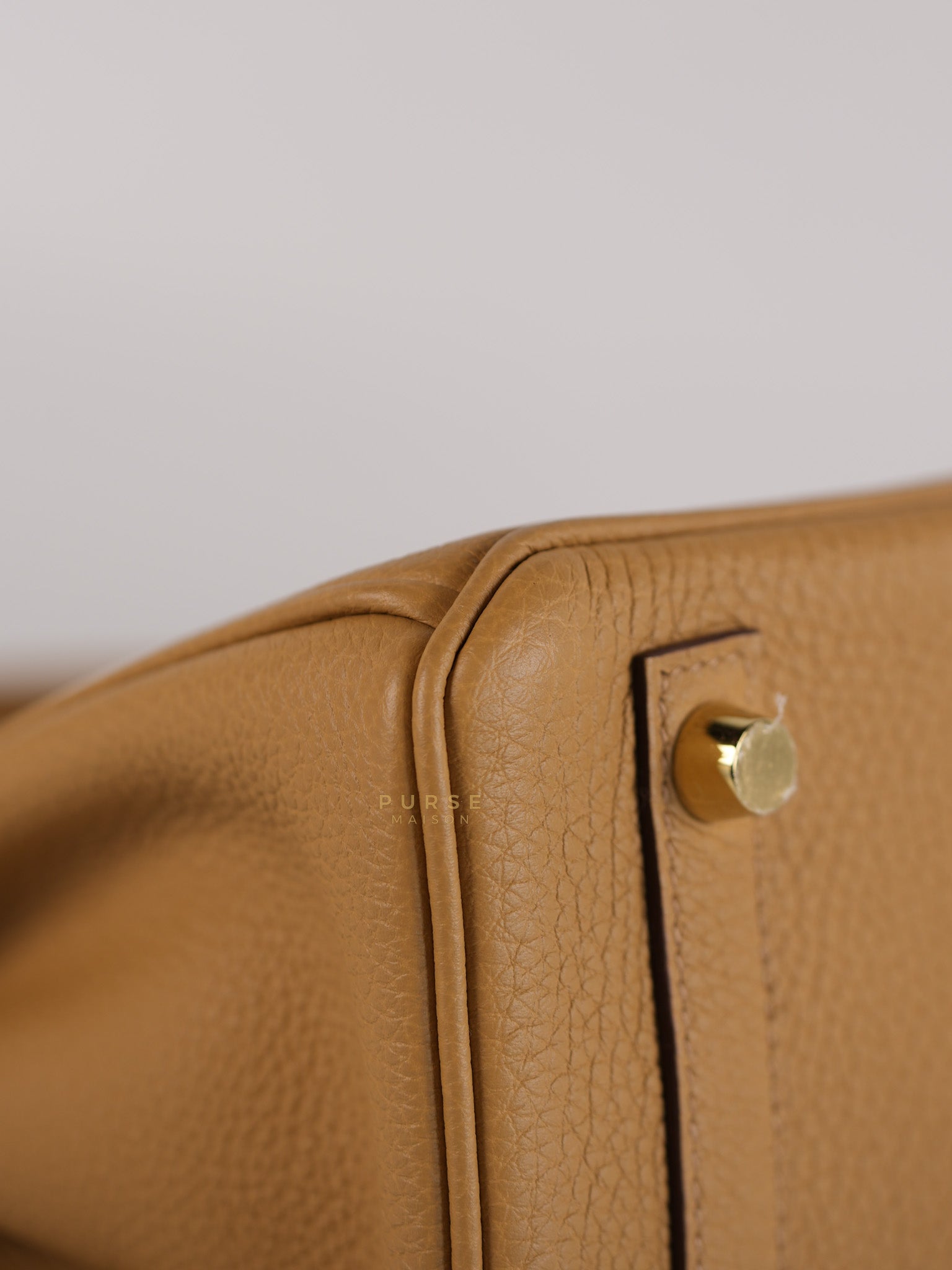 Birkin 25 Biscuit Togo Leather in Gold Hardware Stamp Z (2021) | Purse Maison Luxury Bags Shop