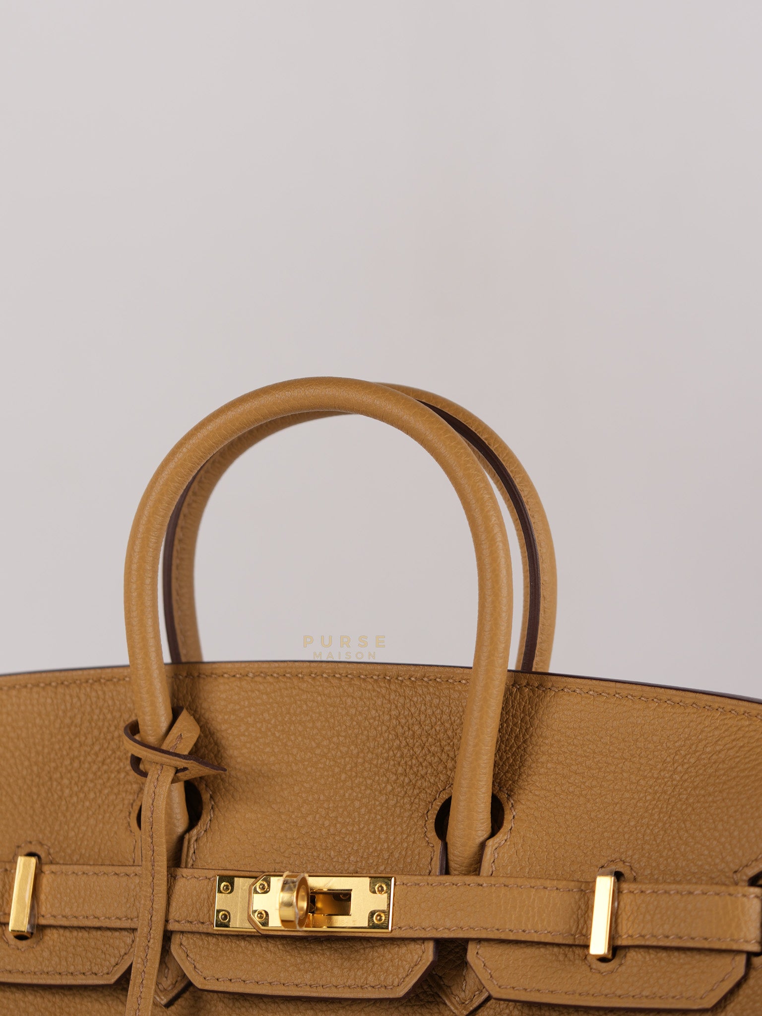 Birkin 25 Biscuit Togo Leather in Gold Hardware Stamp Z (2021) | Purse Maison Luxury Bags Shop
