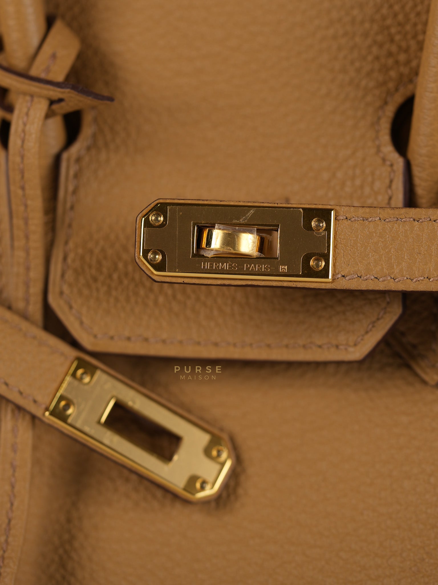 Birkin 25 Biscuit Togo Leather in Gold Hardware Stamp Z (2021) | Purse Maison Luxury Bags Shop