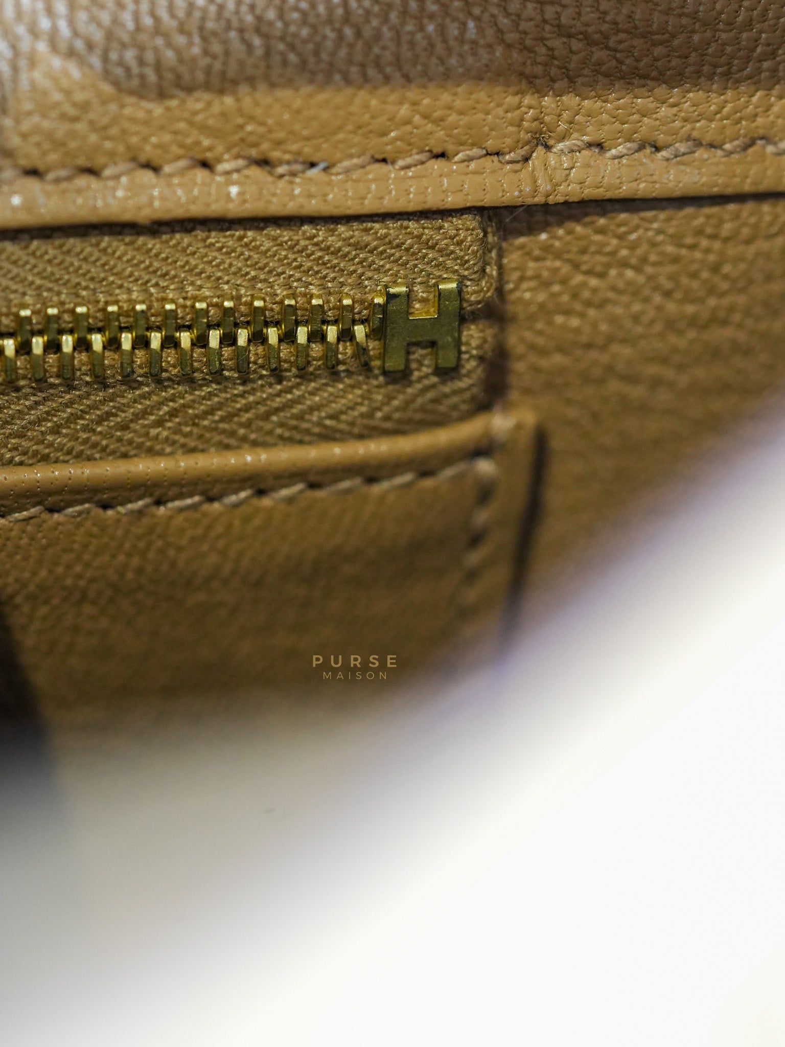 Birkin 25 Biscuit Togo Leather in Gold Hardware Stamp Z (2021) | Purse Maison Luxury Bags Shop