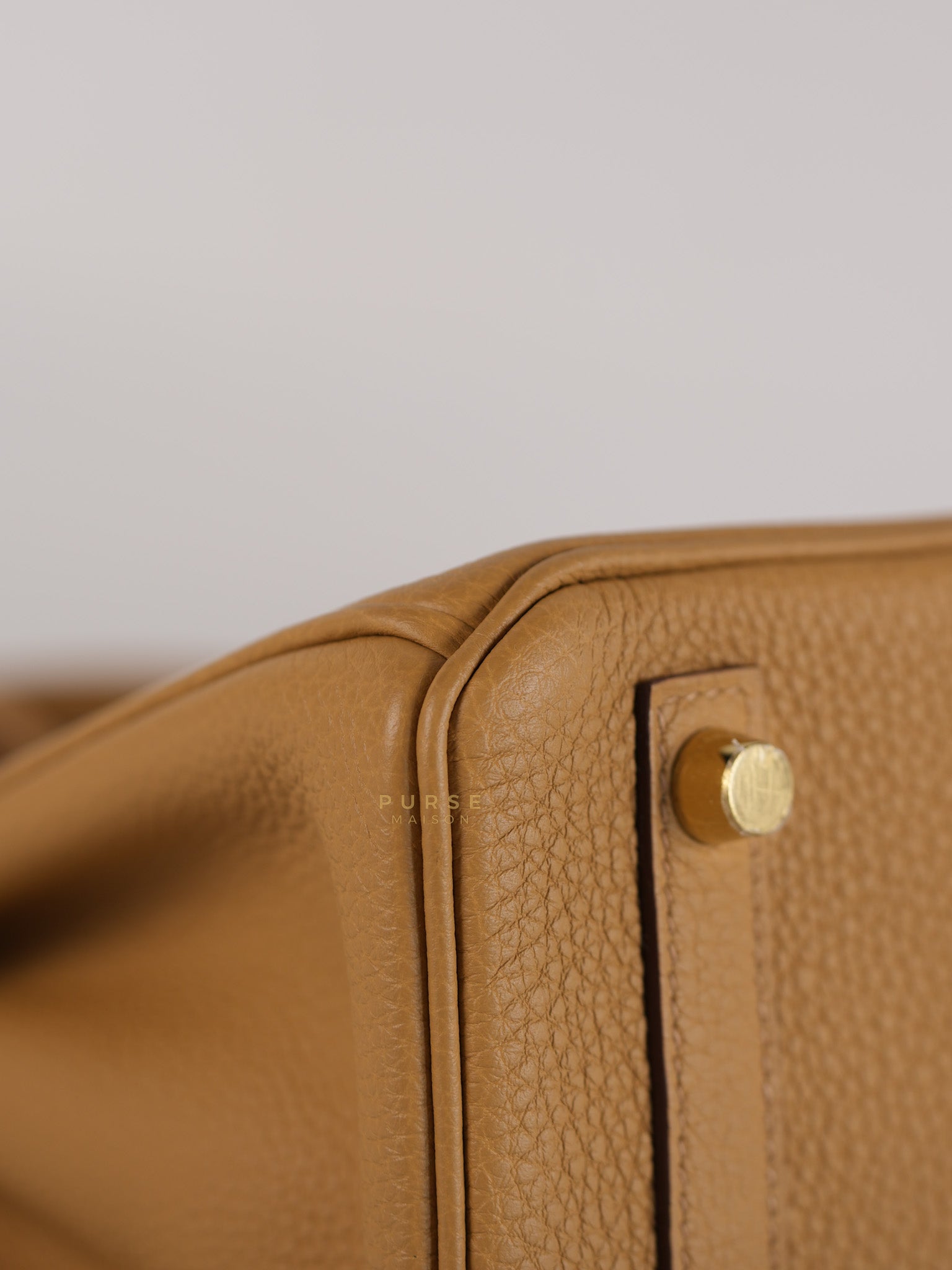 Birkin 25 Biscuit Togo Leather in Gold Hardware Stamp Z (2021) | Purse Maison Luxury Bags Shop