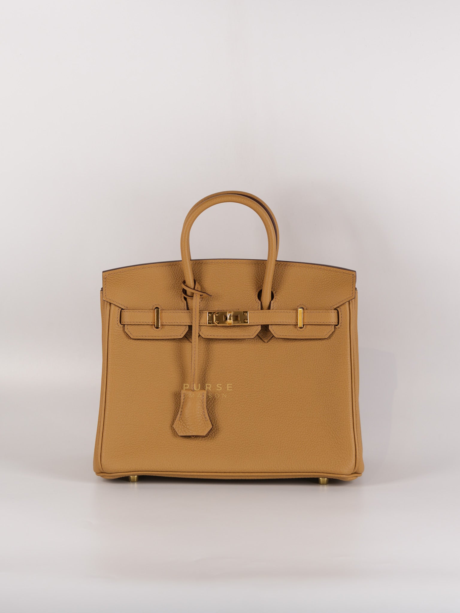 Birkin 25 Biscuit Togo Leather in Gold Hardware Stamp Z (2021) | Purse Maison Luxury Bags Shop