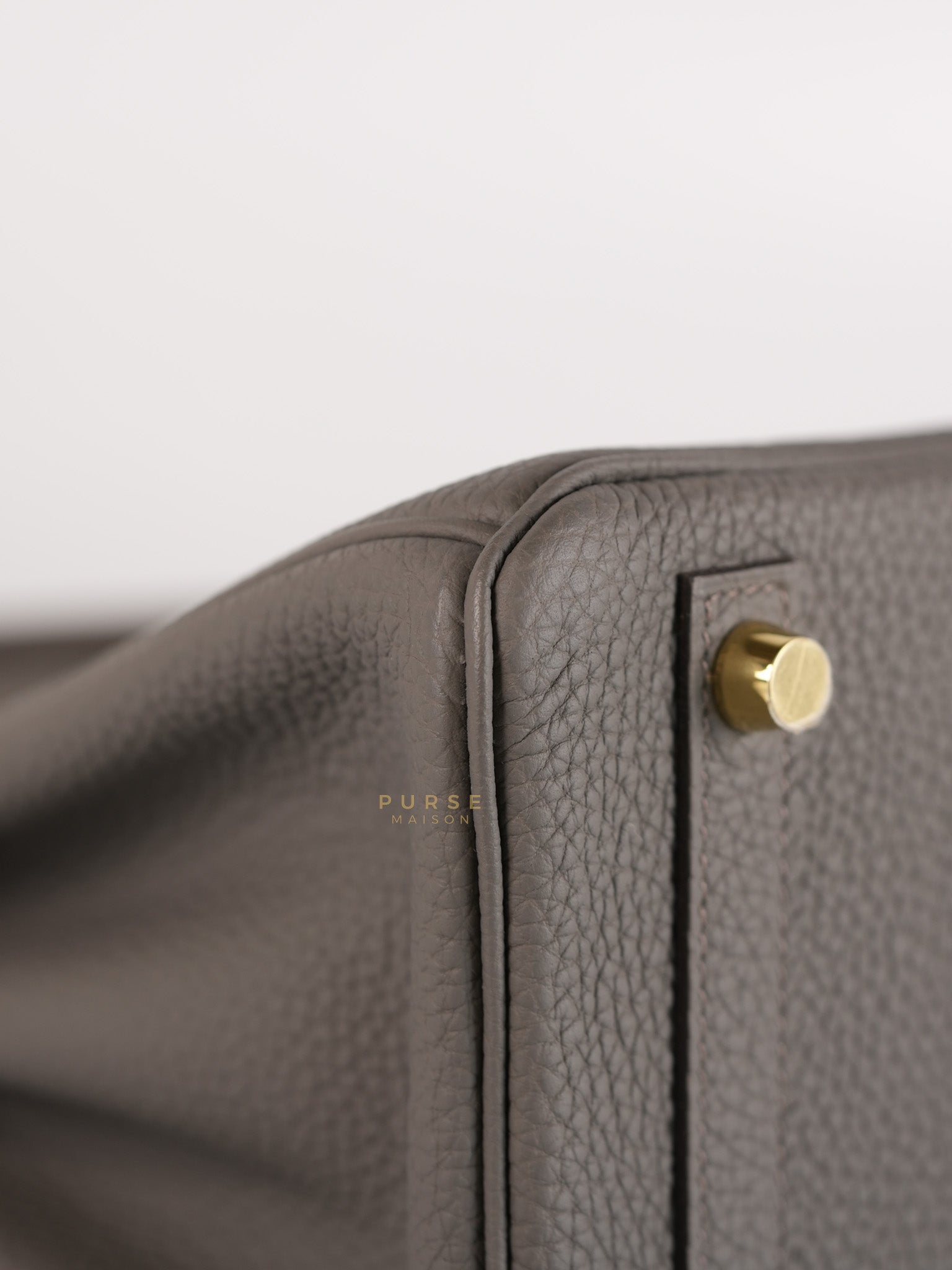 Birkin 25 Etain Veau Togo Leather & Gold Hardware Stamp Y(2020) | Purse Maison Luxury Bags Shop