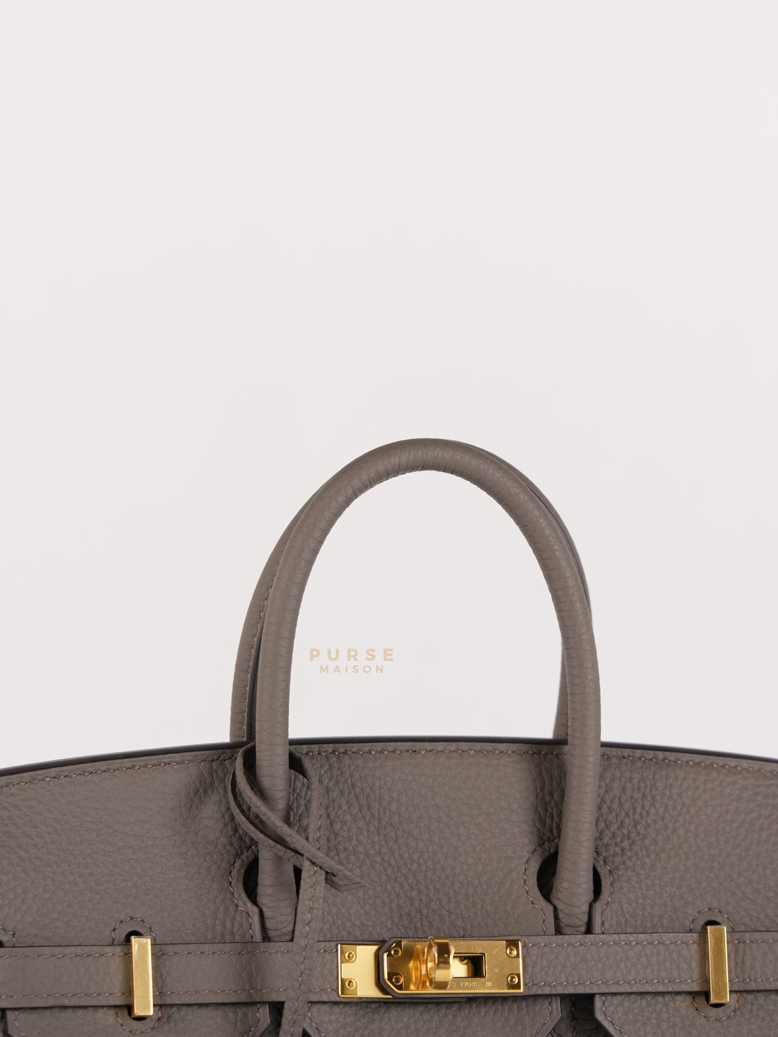 Birkin 25 Etain Veau Togo Leather & Gold Hardware Stamp Y(2020) | Purse Maison Luxury Bags Shop