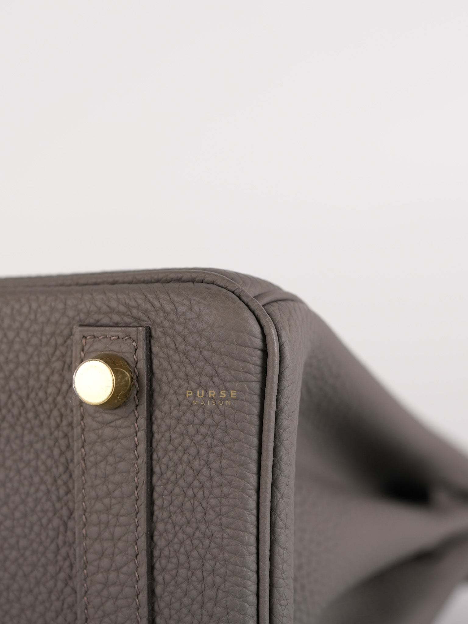 Birkin 25 Etain Veau Togo Leather & Gold Hardware Stamp Y(2020) | Purse Maison Luxury Bags Shop