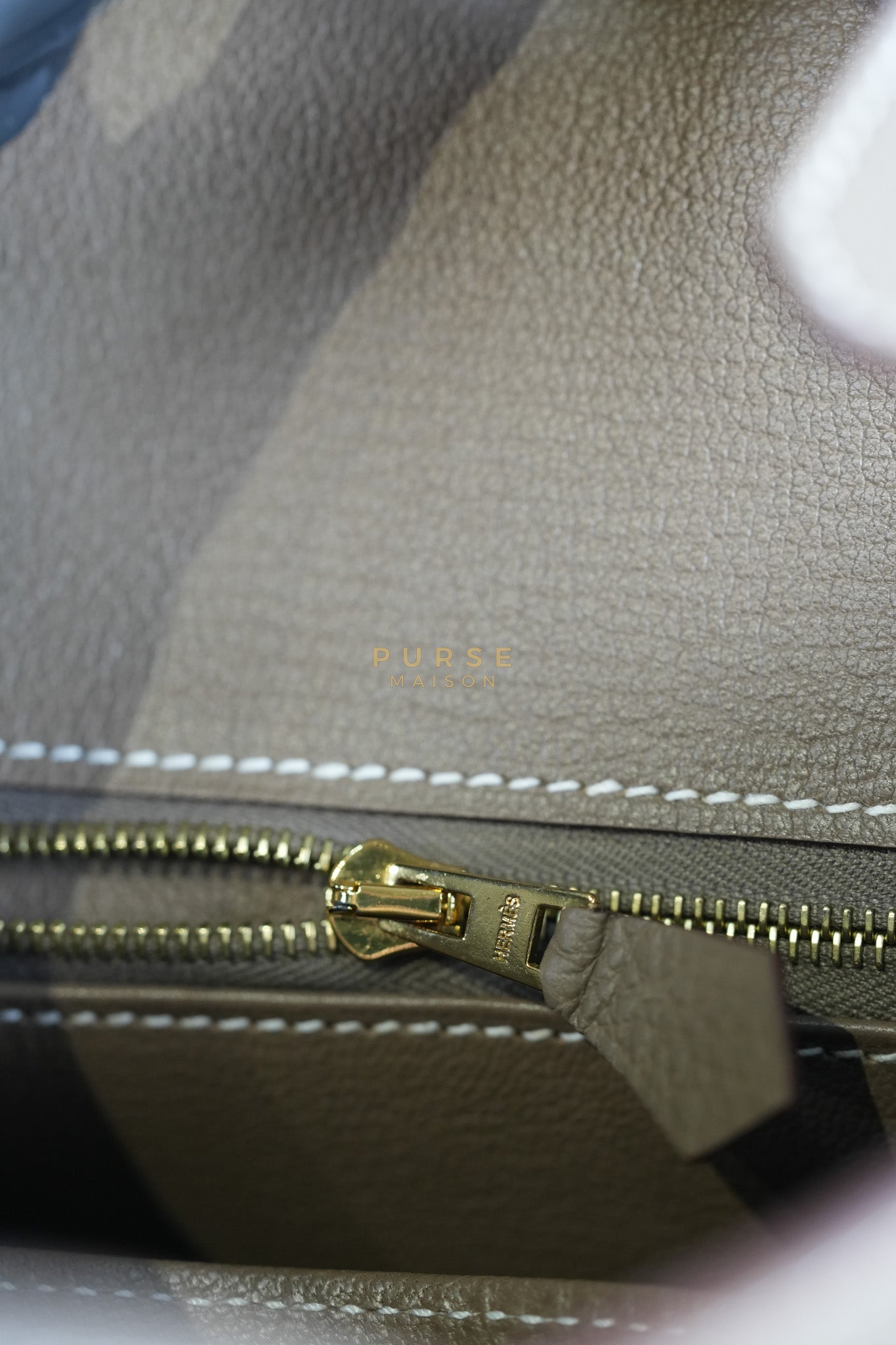 Birkin 25 Etoupe in Togo Leather and Gold Hardware Stamp W (2024) | Purse Maison Luxury Bags Shop