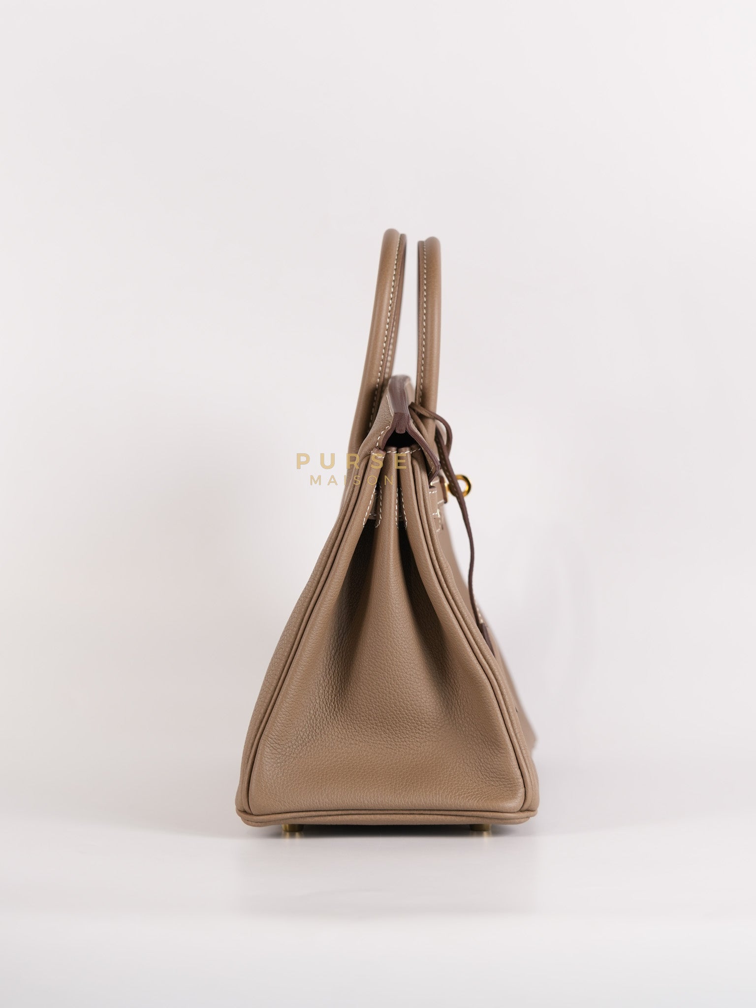 Birkin 25 Etoupe in Togo Leather and Gold Hardware Stamp W (2024) | Purse Maison Luxury Bags Shop