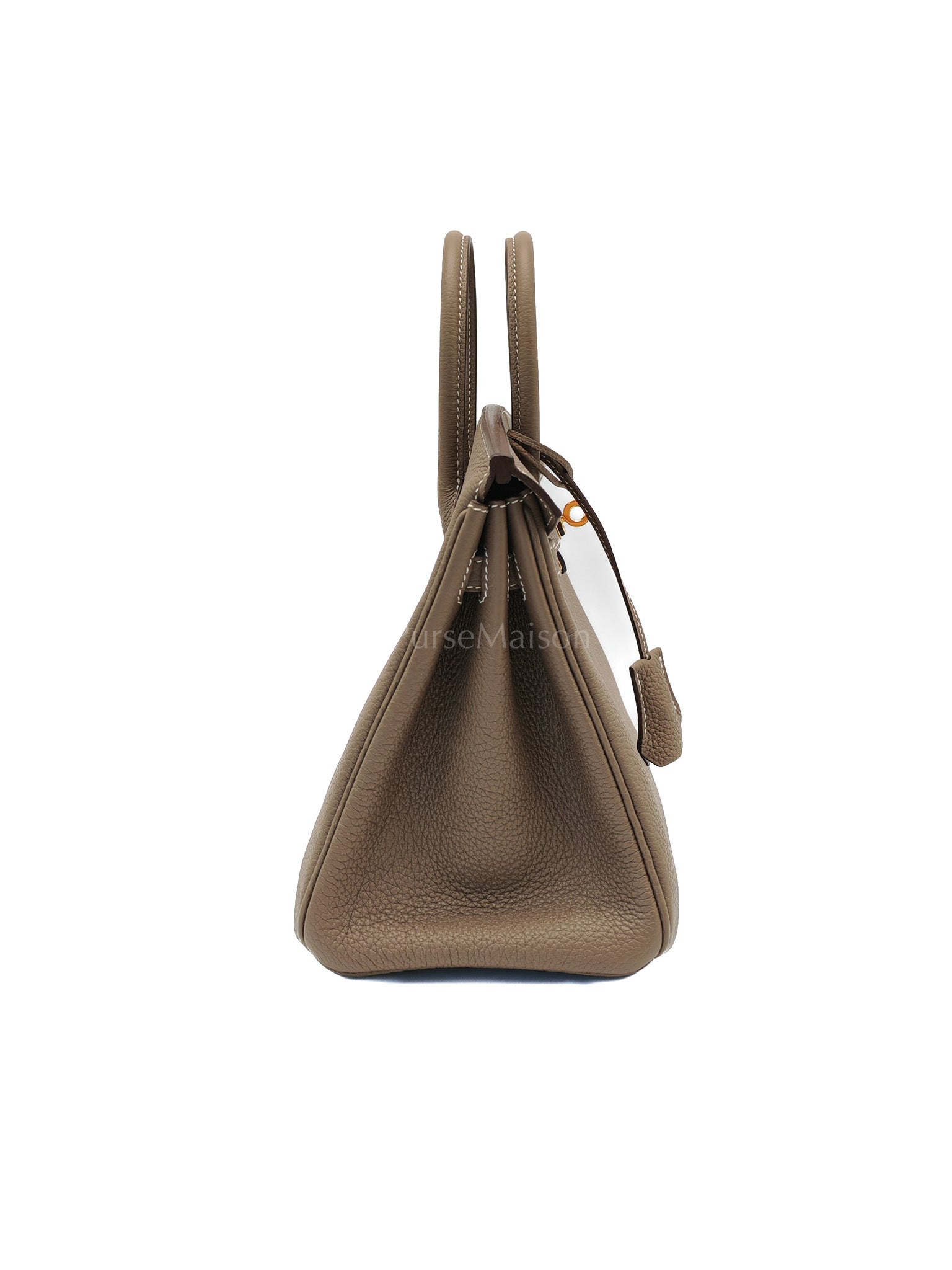 Birkin 25 Etoupe Retourne in Togo Leather and Gold Hardware Stamp D (2019) | Purse Maison Luxury Bags Shop